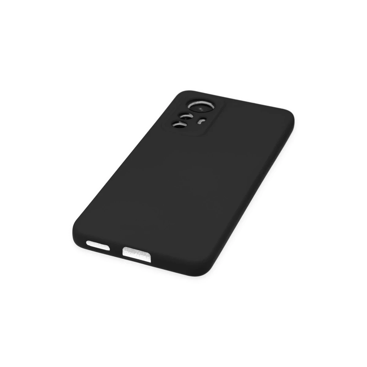 Xiaomi Mi 12 Lite Kılıf Nano içi Kadife Silikon - Siyah