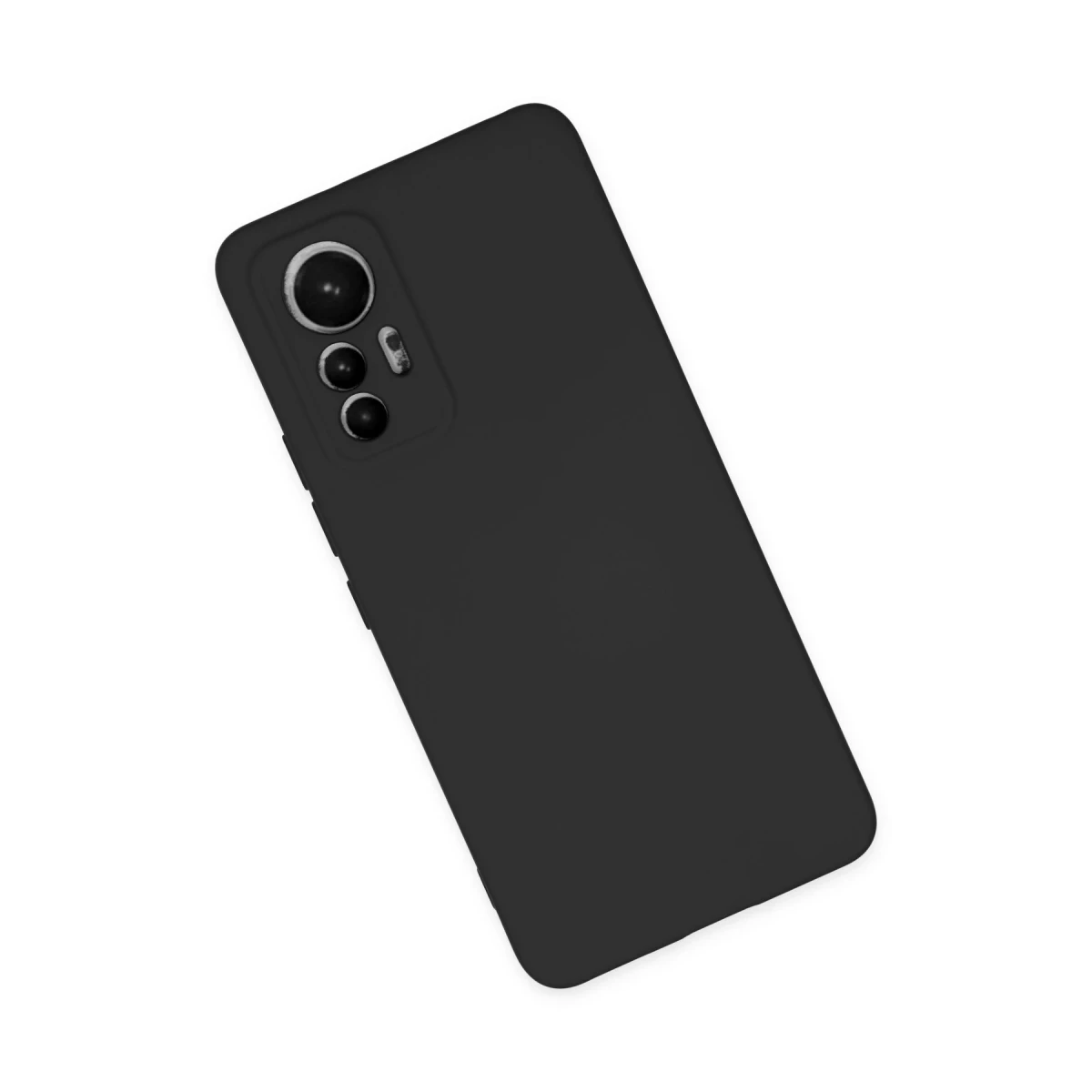 Xiaomi Mi 12 Lite Kılıf Nano içi Kadife Silikon - Siyah