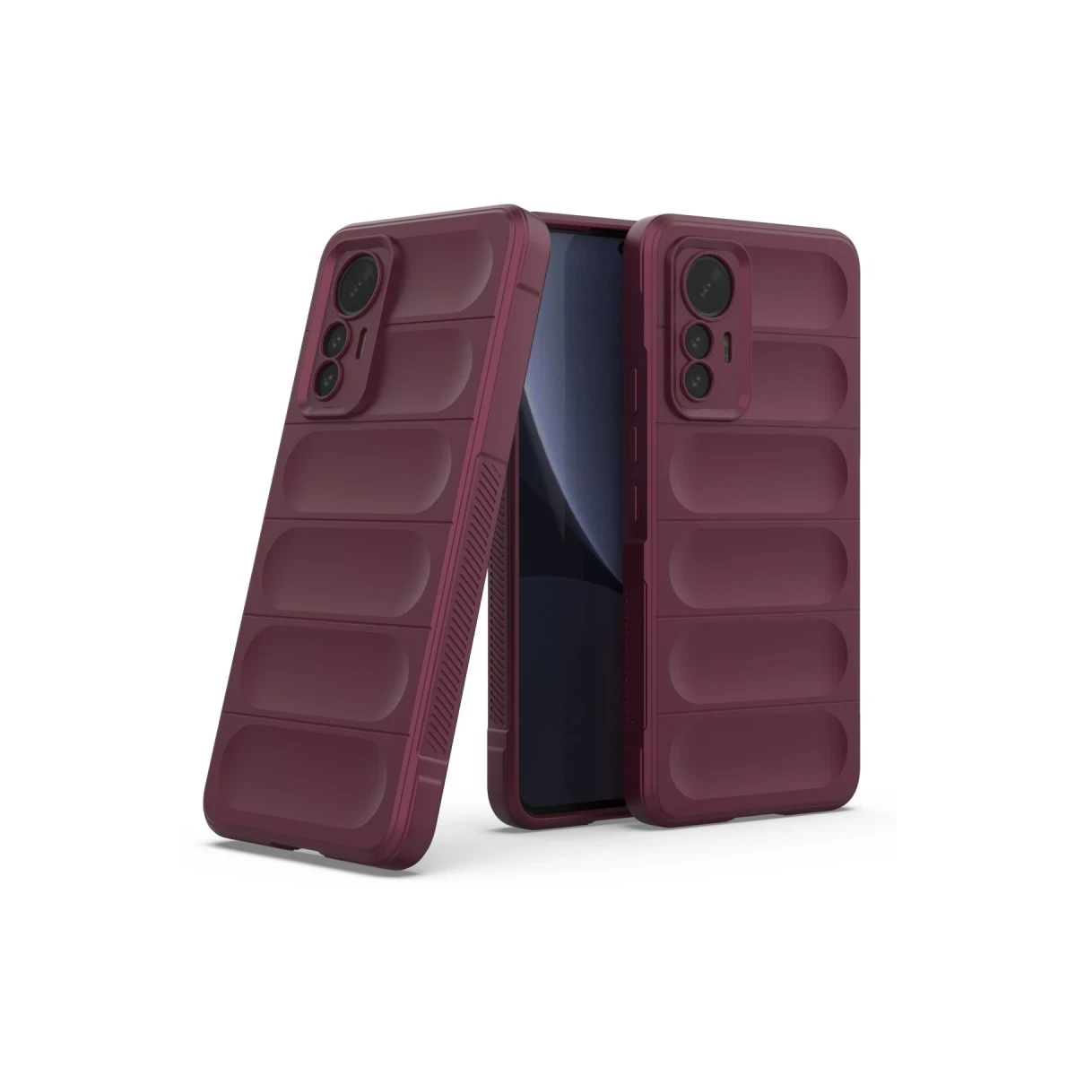 Xiaomi Mi 12 Lite Kılıf Optimum Silikon - Bordo