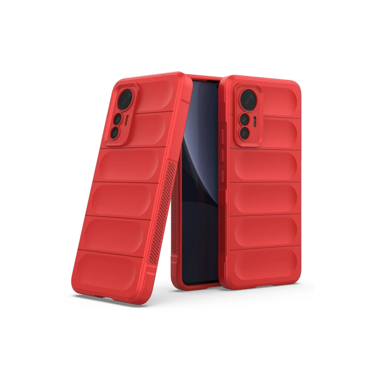 Xiaomi Mi 12 Lite Kılıf Optimum Silikon - Kırmızı
