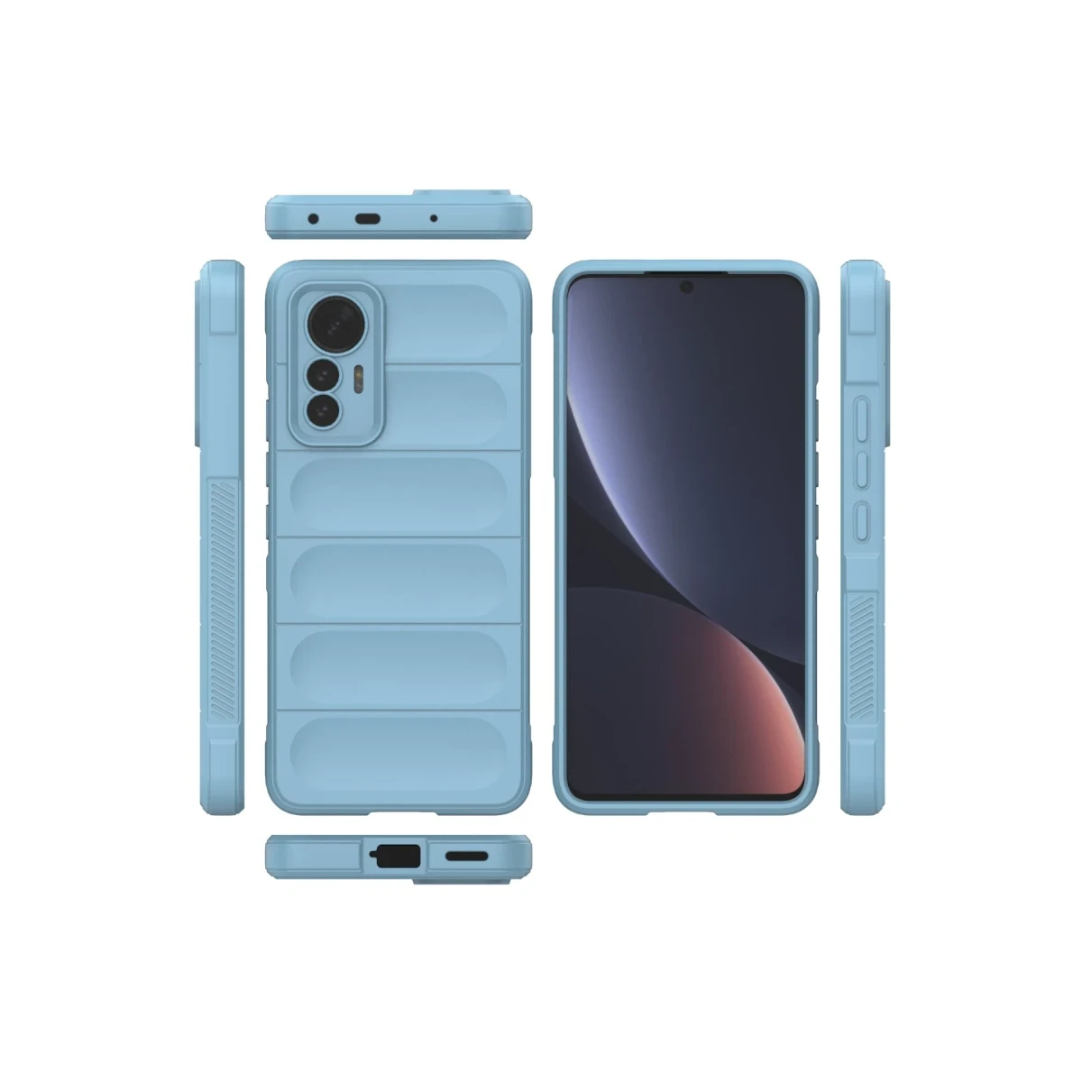 Xiaomi Mi 12 Lite Kılıf Optimum Silikon - Sky Blue