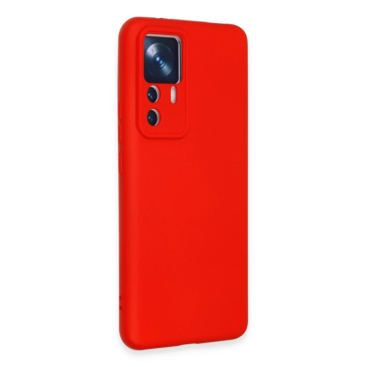Xiaomi Mi 12T Pro Kılıf Nano içi Kadife Silikon - Kırmızı