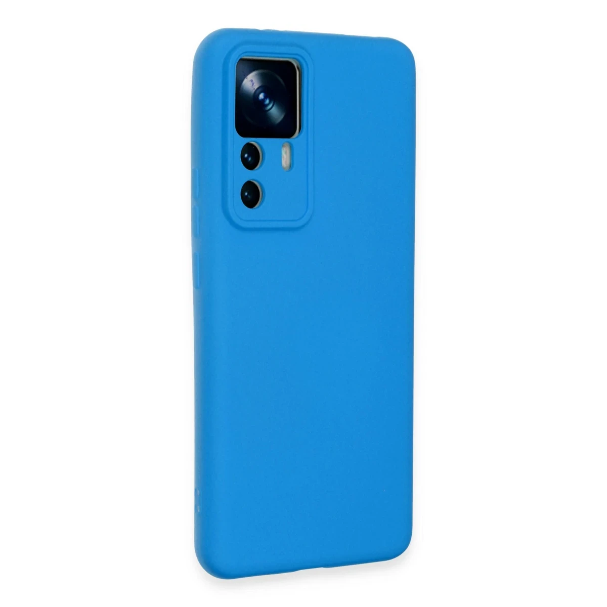 Xiaomi Mi 12T Pro Kılıf Nano içi Kadife Silikon - Mavi