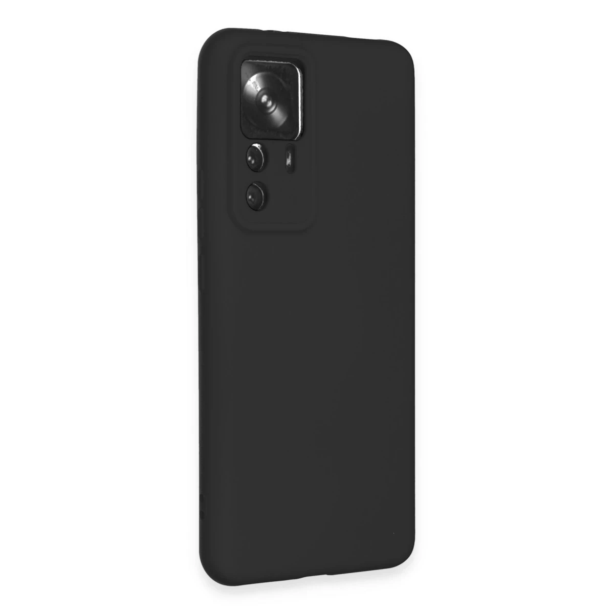 Xiaomi Mi 12T Pro Kılıf Nano içi Kadife Silikon - Siyah