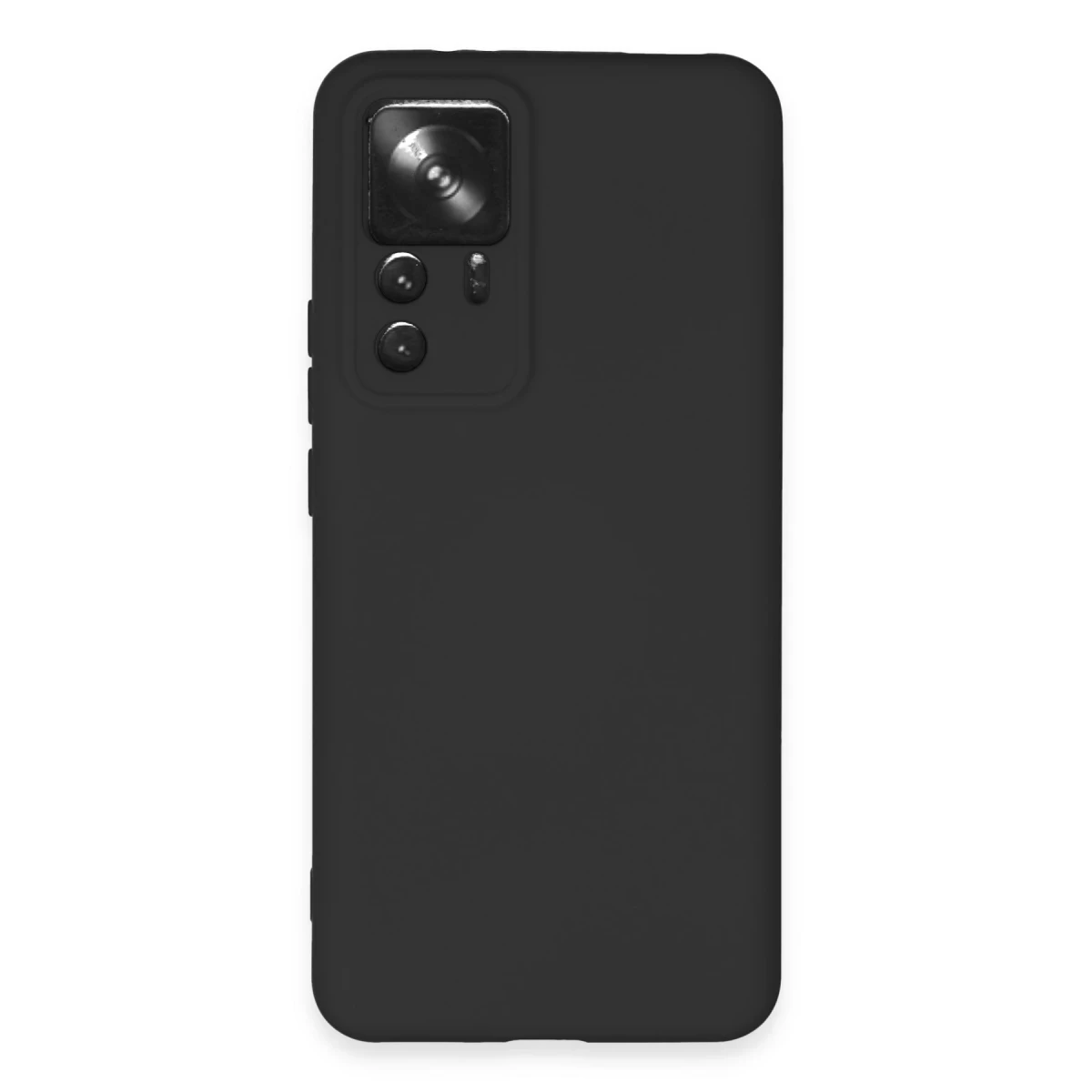 Xiaomi Mi 12T Pro Kılıf Nano içi Kadife Silikon - Siyah