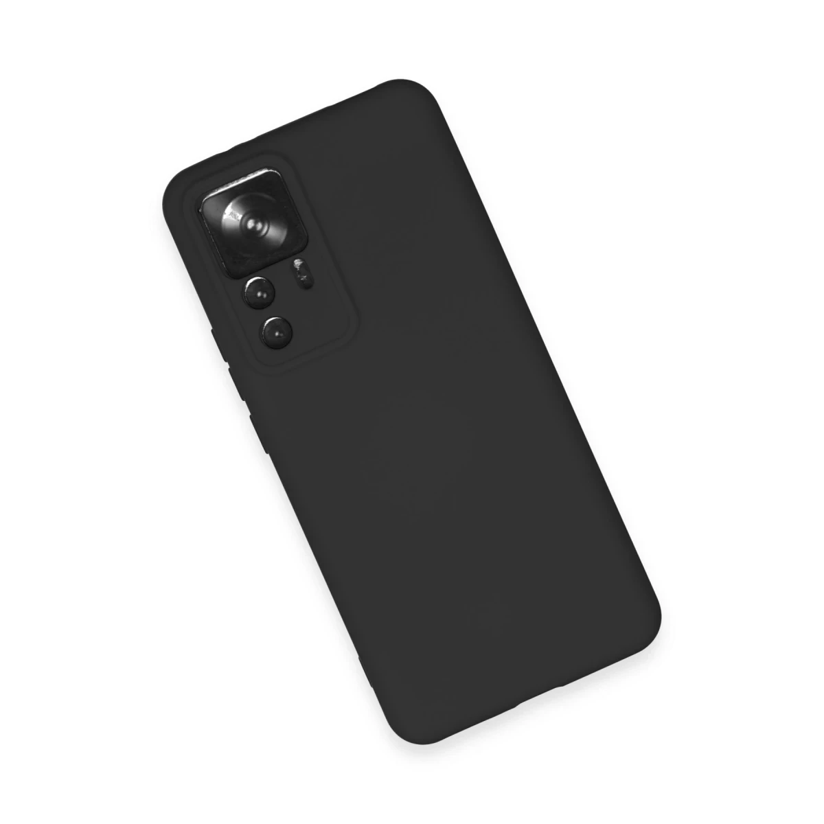 Xiaomi Mi 12T Pro Kılıf Nano içi Kadife Silikon - Siyah