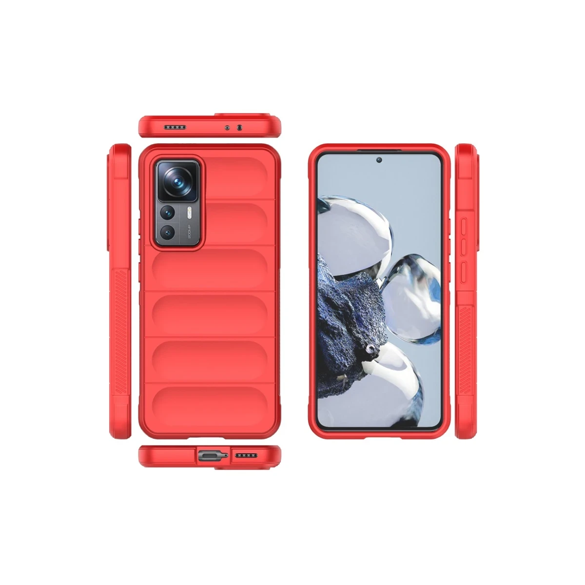Xiaomi Mi 12T Pro Kılıf Optimum Silikon - Kırmızı