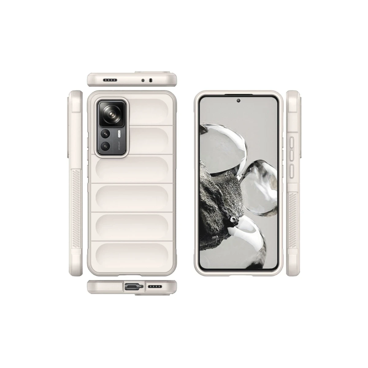 Xiaomi Mi 12T Pro Kılıf Optimum Silikon - Krem