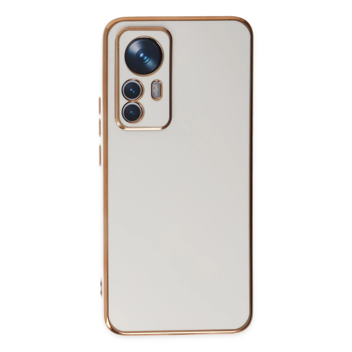Xiaomi Mi 12T Pro Kılıf Volet Silikon - Beyaz