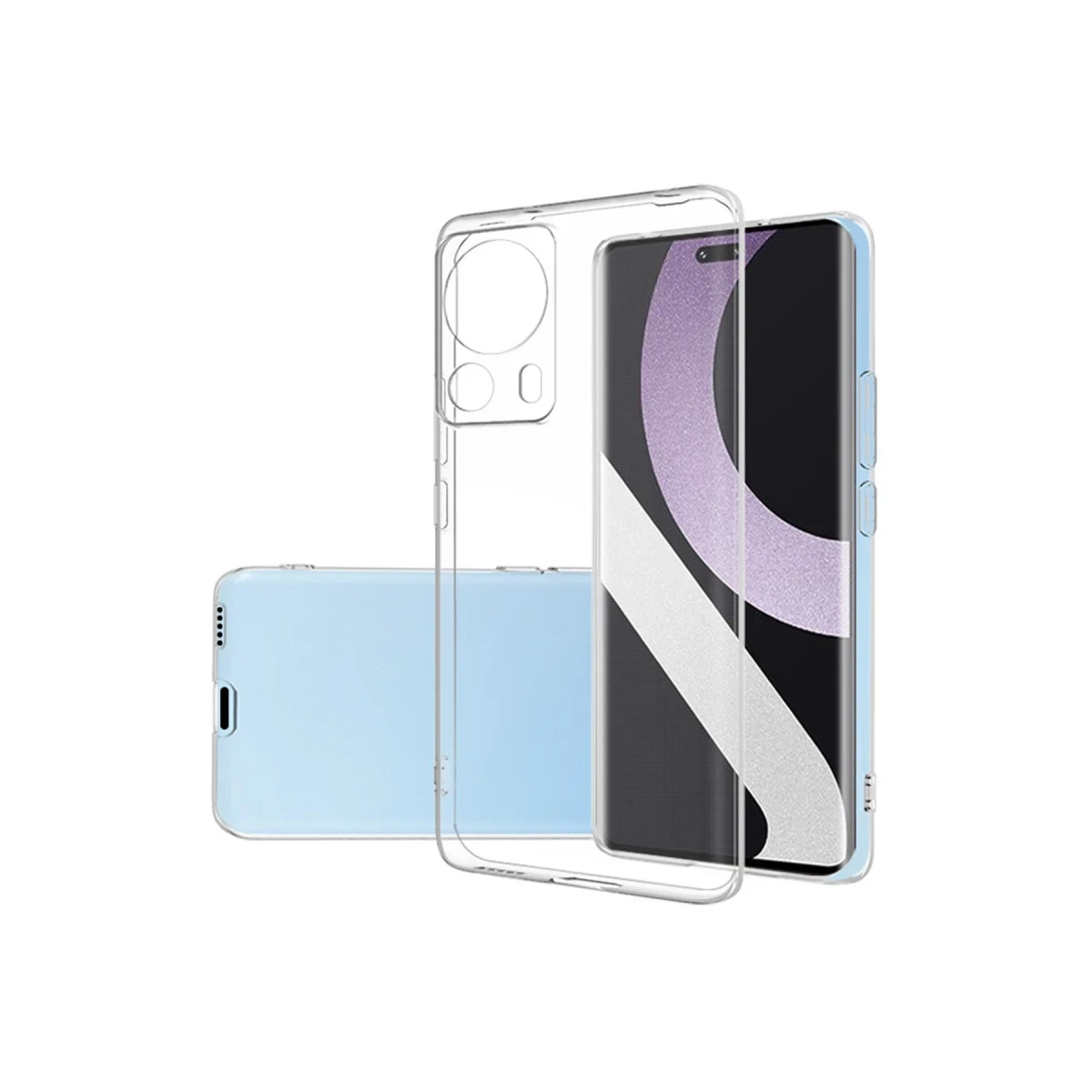 Xiaomi Mi 13 Lite Kılıf Lüx Şeffaf Silikon