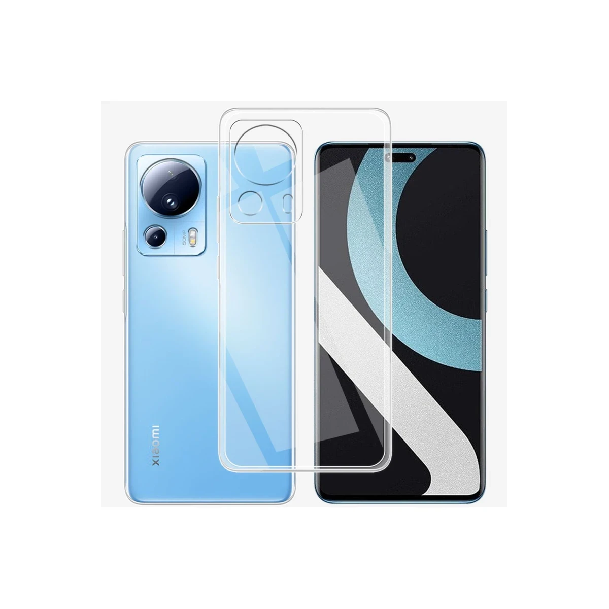 Xiaomi Mi 13 Lite Kılıf Lüx Şeffaf Silikon