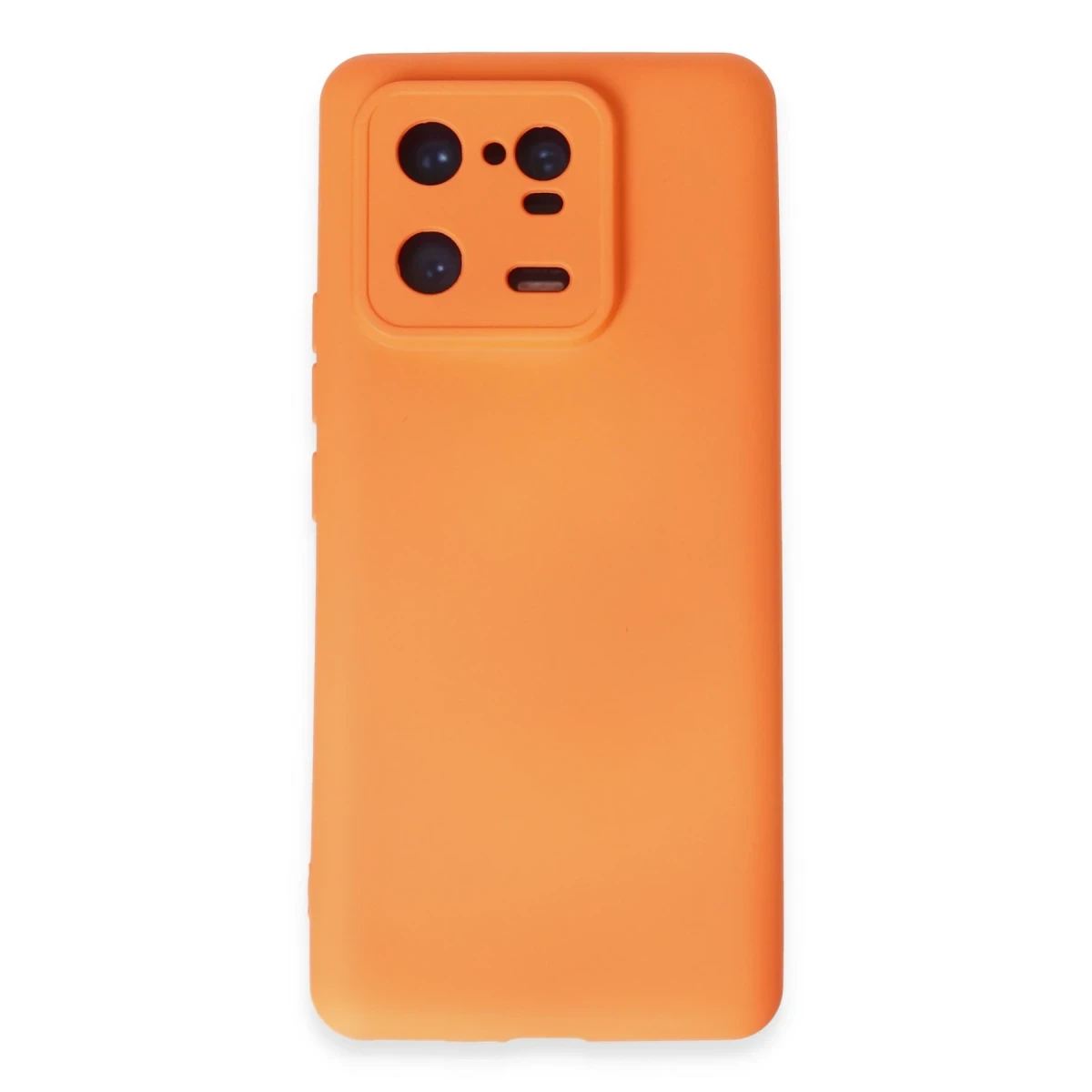 Xiaomi Mi 13 Pro Kılıf Nano içi Kadife Silikon - Turuncu