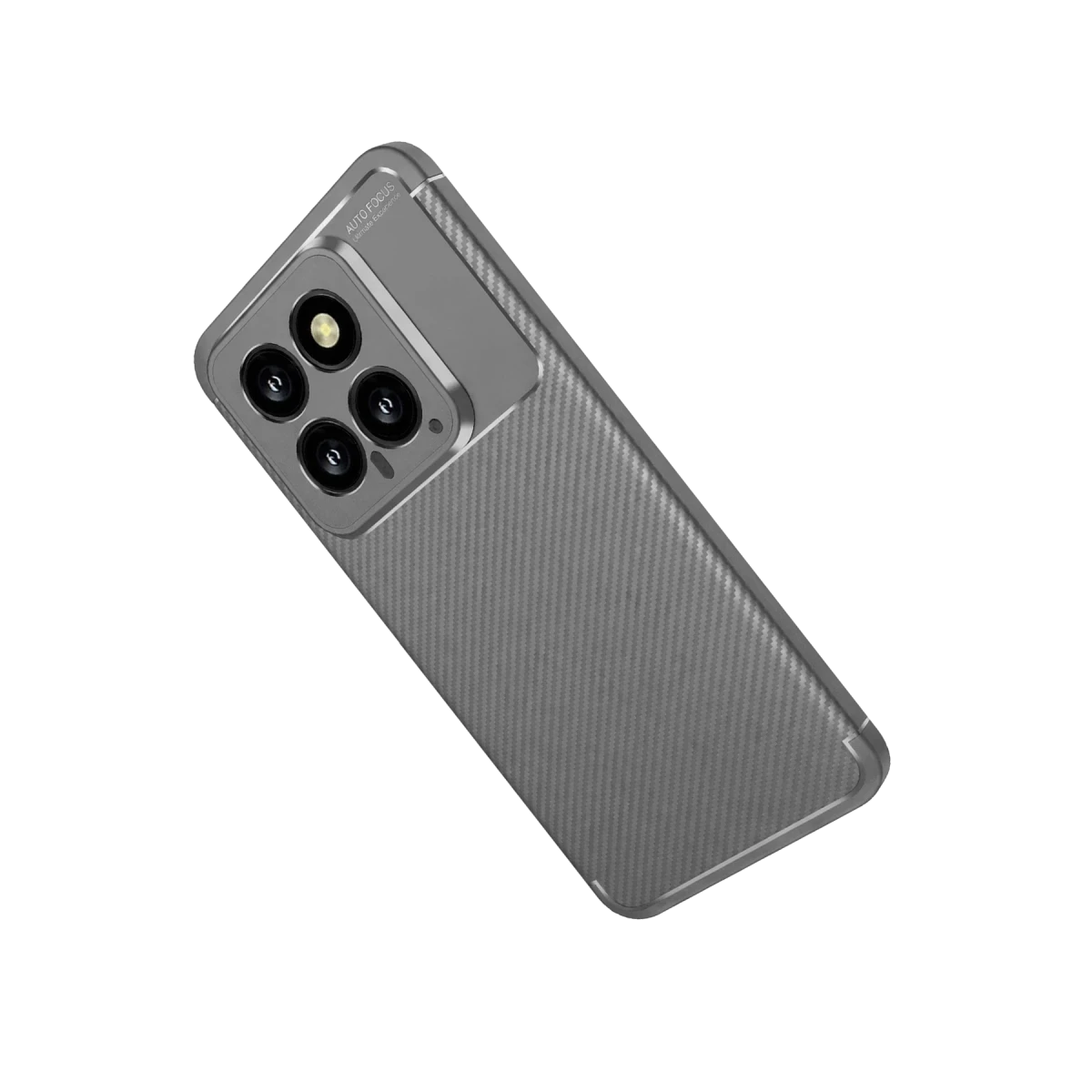 Xiaomi Mi 14T Kılıf Auto Focus Karbon Kapak - Gri