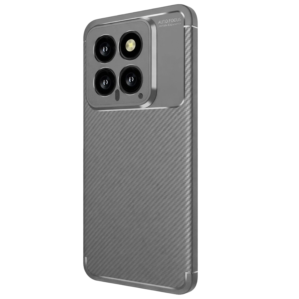 Xiaomi Mi 14T Kılıf Auto Focus Karbon Kapak - Gri