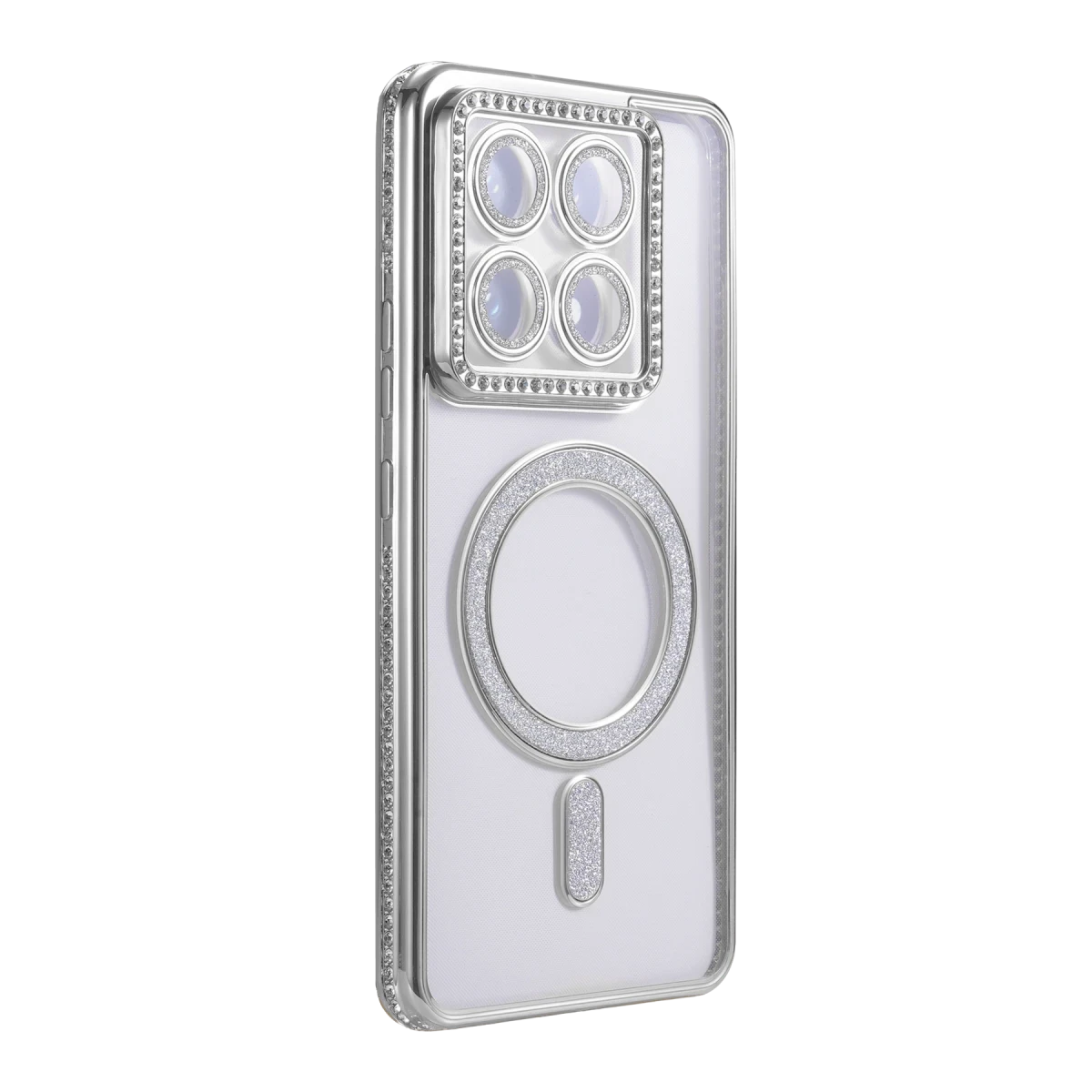 Xiaomi Mi 14T Pro Joke Simli Magneticsafe Kılıf - Gümüş