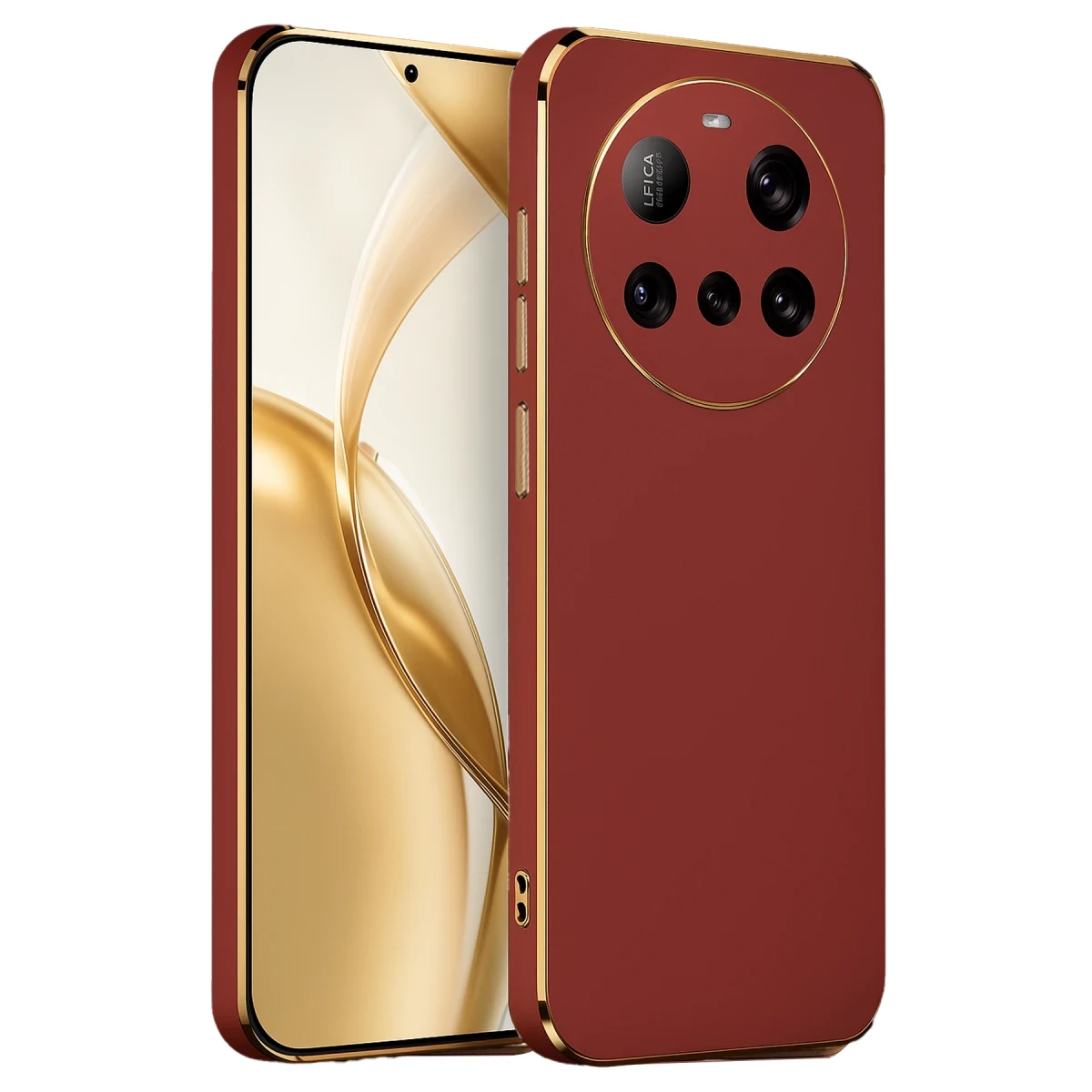 Xiaomi Mi 15 Ultra Kılıf Volet Silikon - Kırmızı