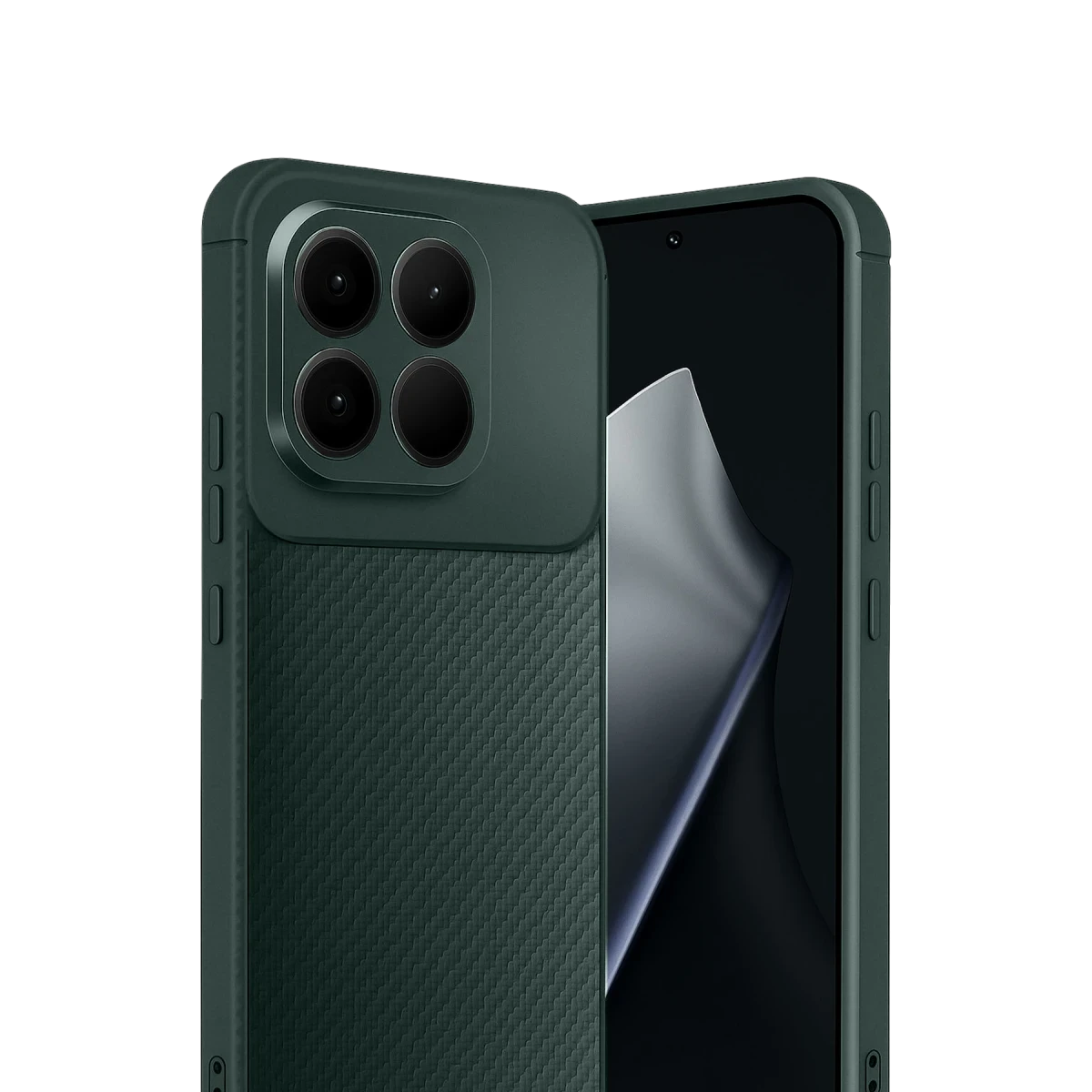 Xiaomi Mi 15T Auto Focus Karbon Kapak - Koyu Yeşil
