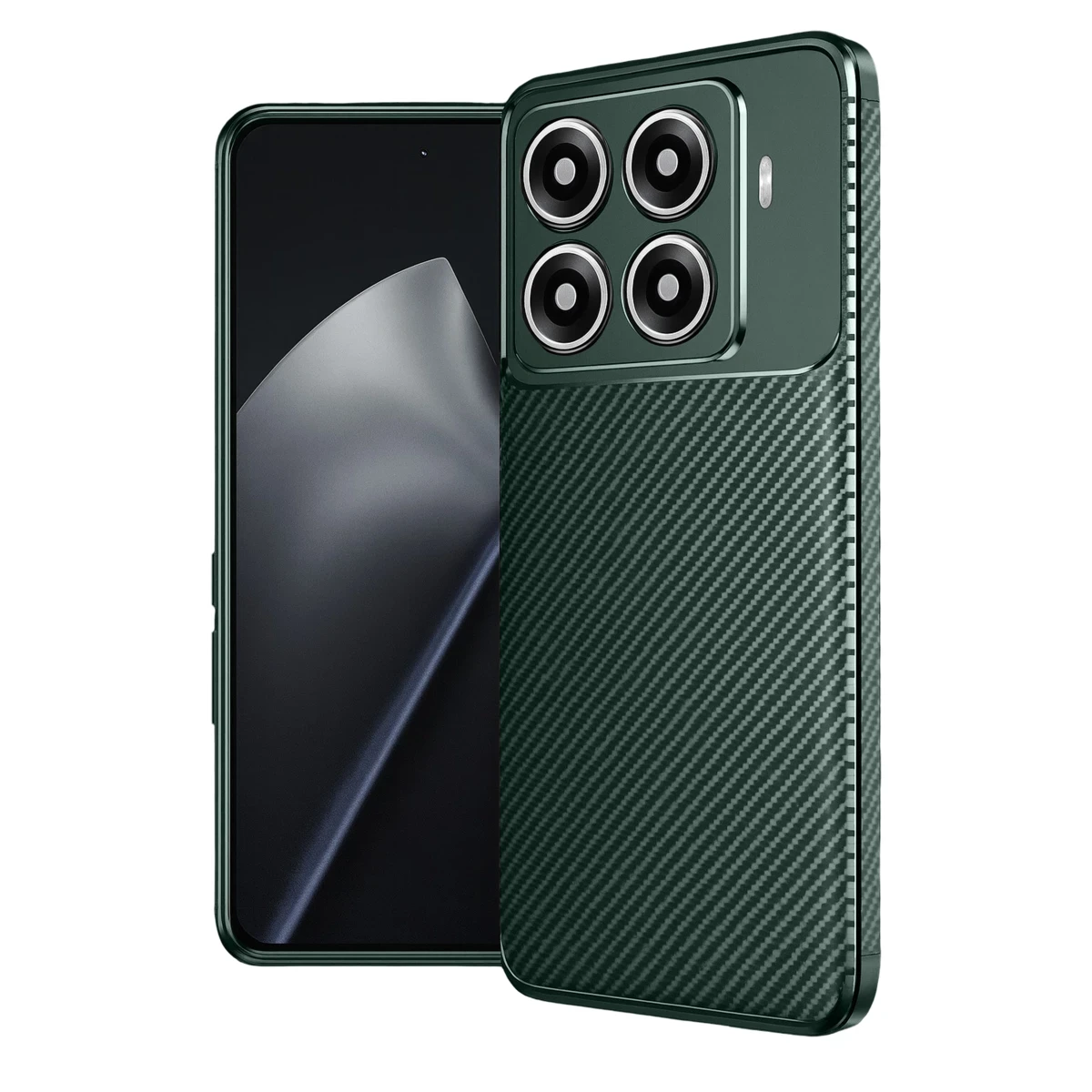 Xiaomi Mi 15T Pro Auto Focus Karbon Kapak - Koyu Yeşil