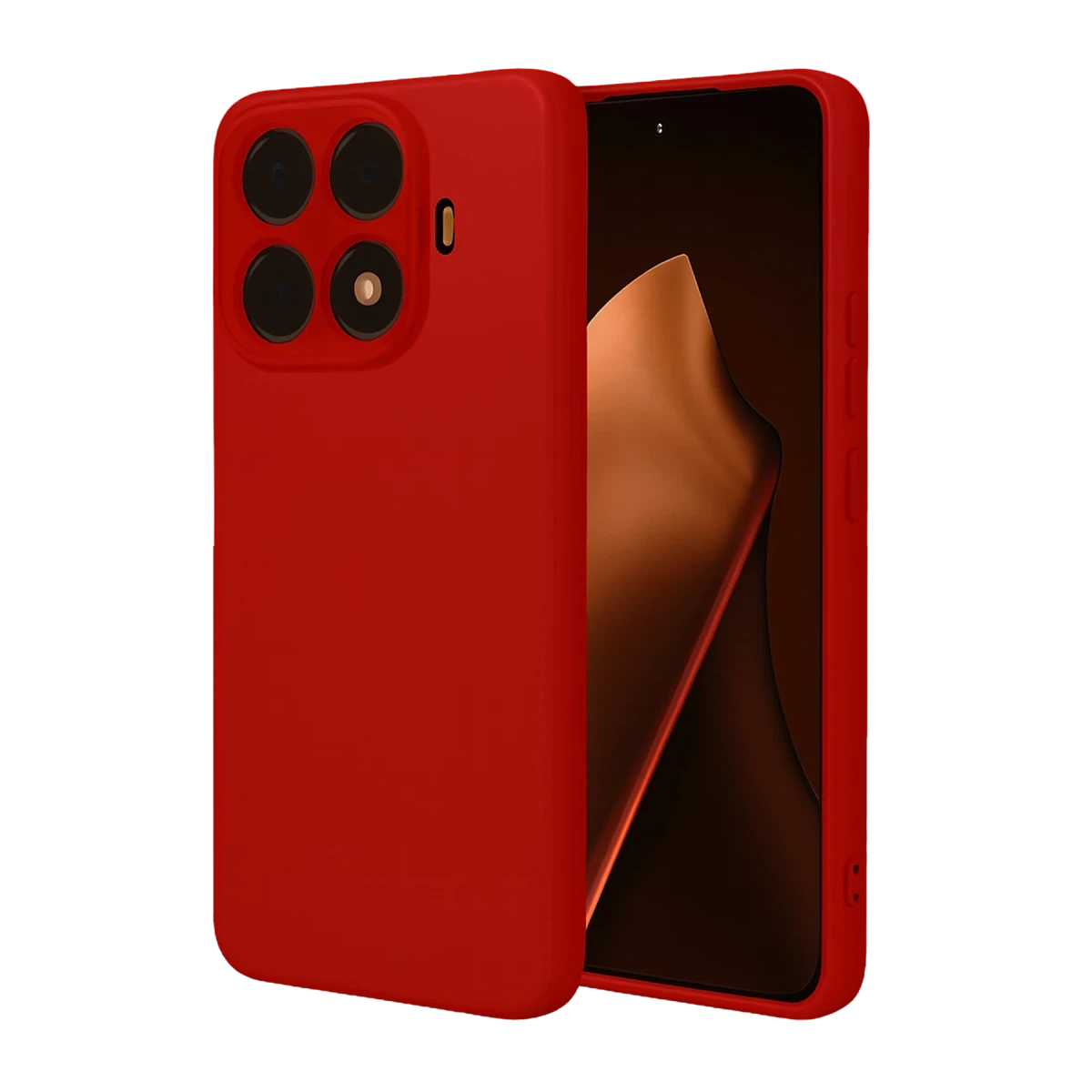 Xiaomi Mi 15T Pro Nano içi Kadife Silikon - Kırmızı
