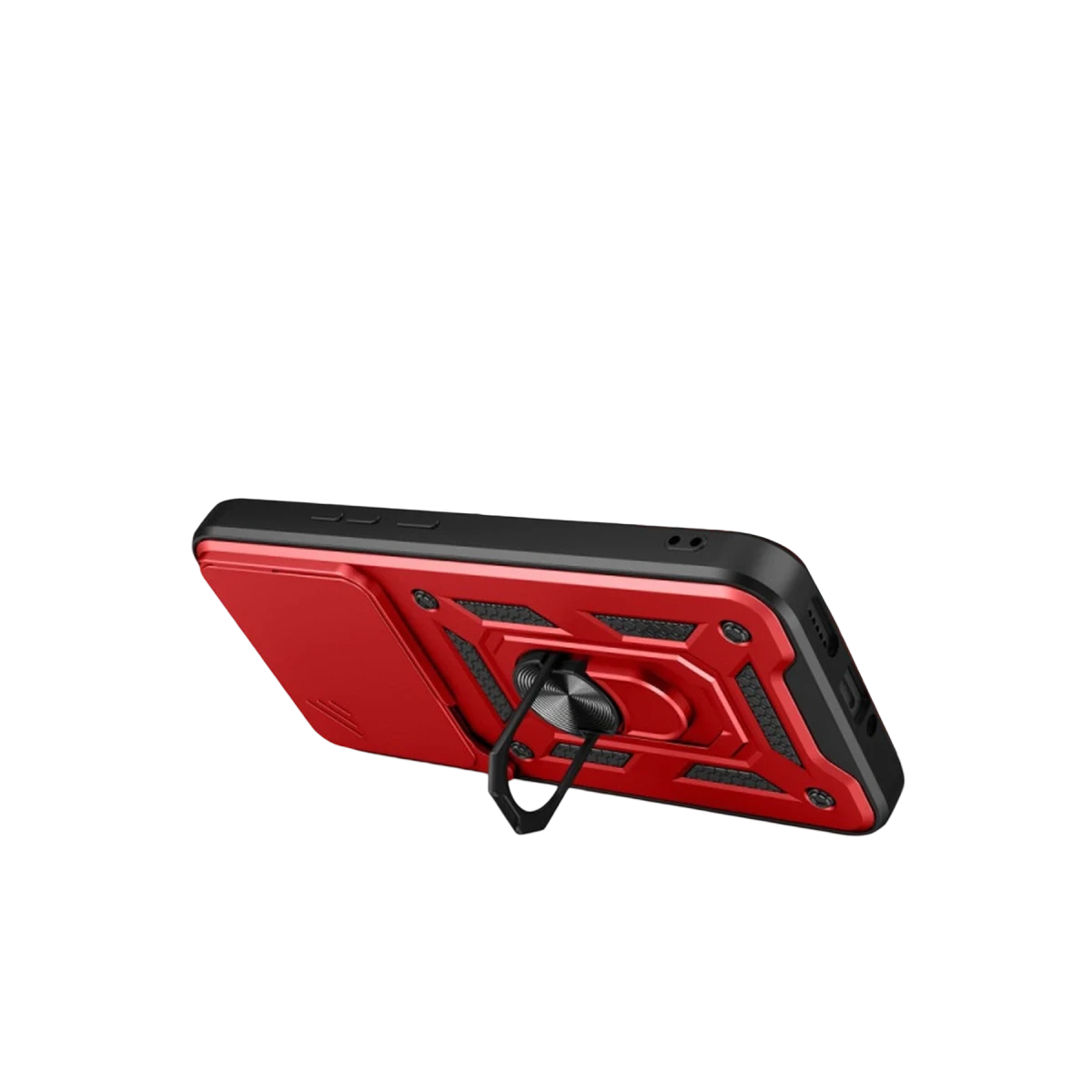 Xiaomi Mi 15T Pro Pars Lens Yüzüklü Silikon - Kırmızı
