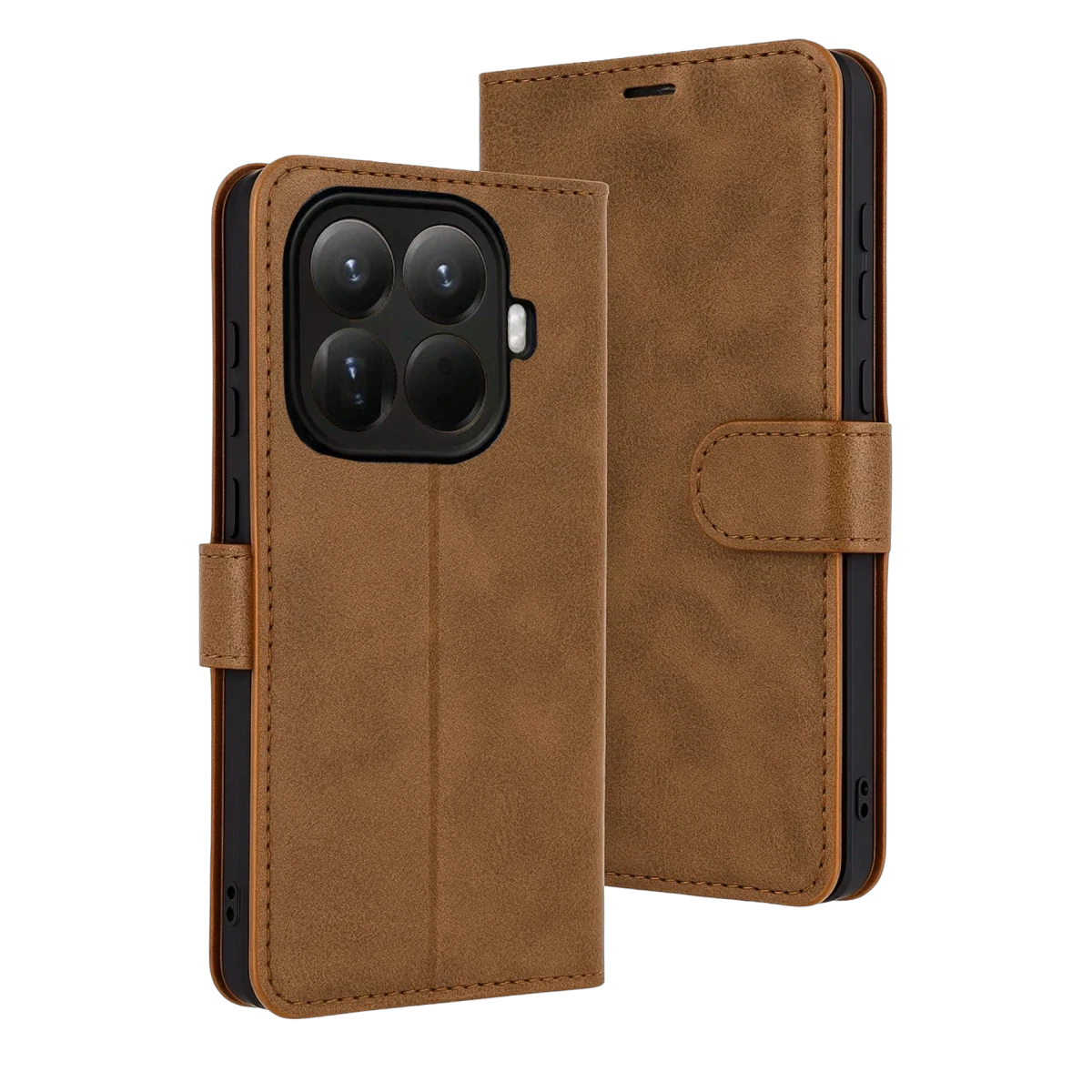 Xiaomi Mi 15T Pro Trend S Plus Kapaklı Kılıf - Taba