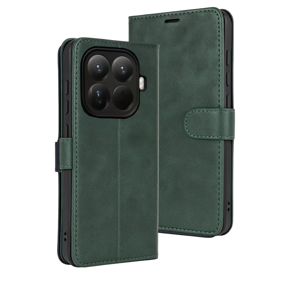 Xiaomi Mi 15T Pro Trend S Plus Kapaklı Kılıf - Yeşil