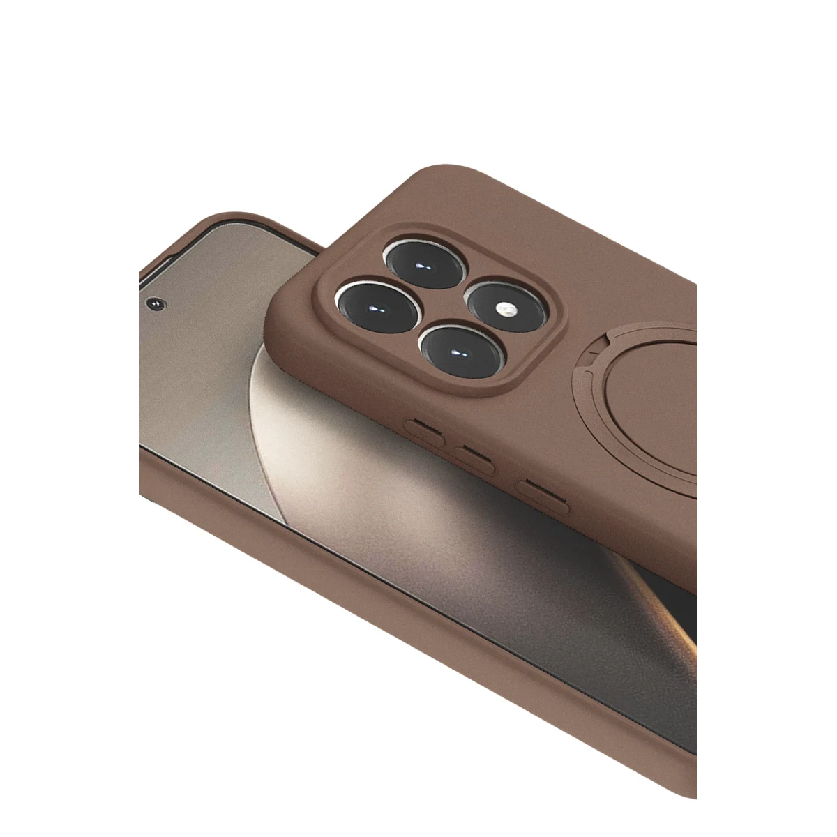 Xiaomi Mi 15T Regal Magsafe Standlı Kapak - Çöl Titanyum