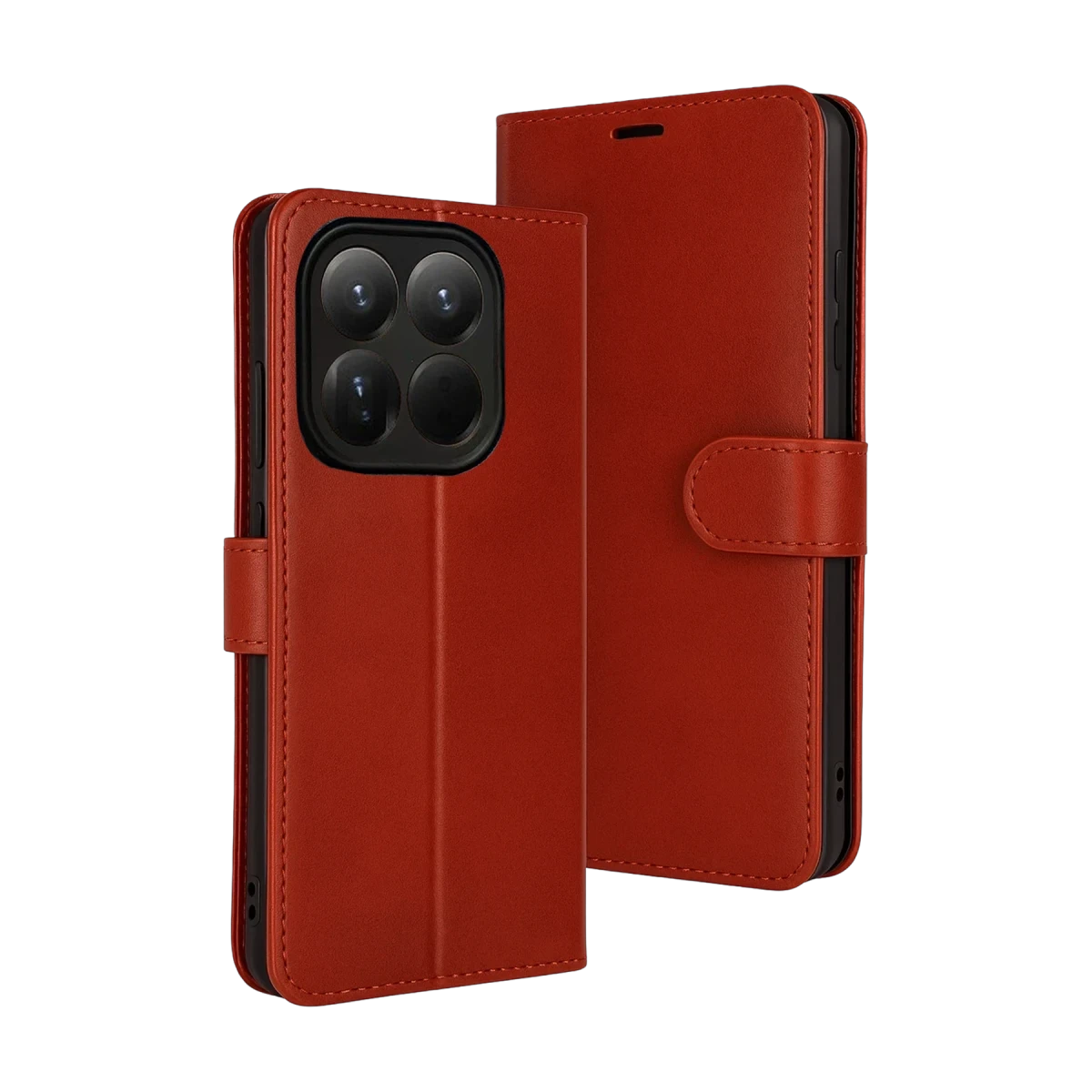 Xiaomi Mi 15T Trend S Plus Kapaklı Kılıf - Kırmızı