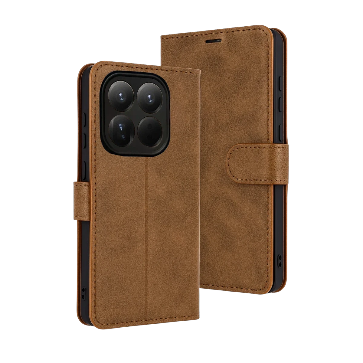 Xiaomi Mi 15T Trend S Plus Kapaklı Kılıf - Taba