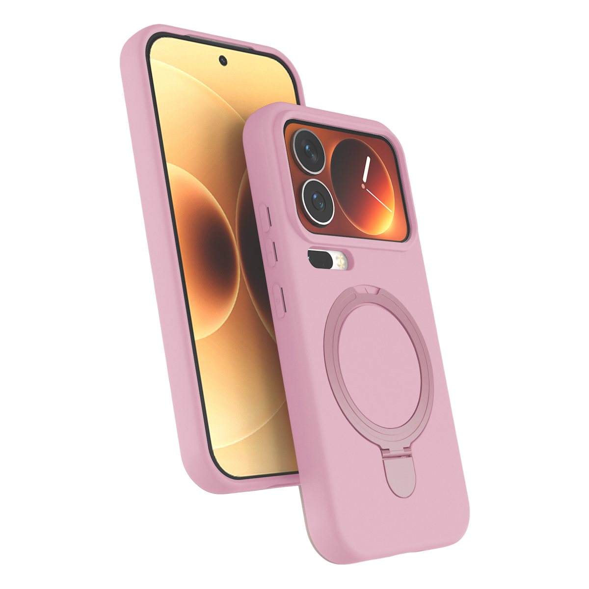 Xiaomi Mi 17 Pro Max Regal Magsafe Standlı Kapak - Açık Pembe