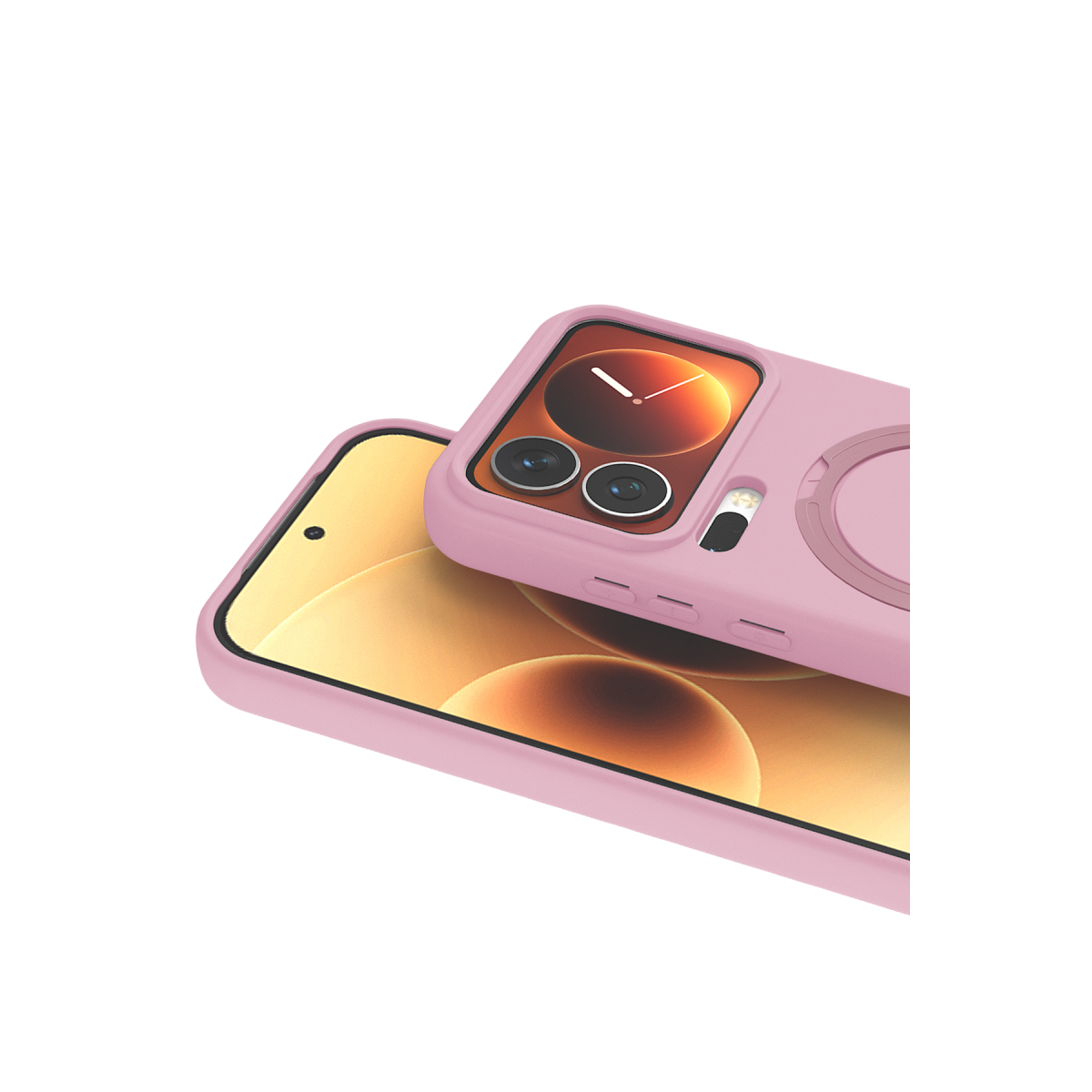 Xiaomi Mi 17 Pro Max Regal Magsafe Standlı Kapak - Açık Pembe