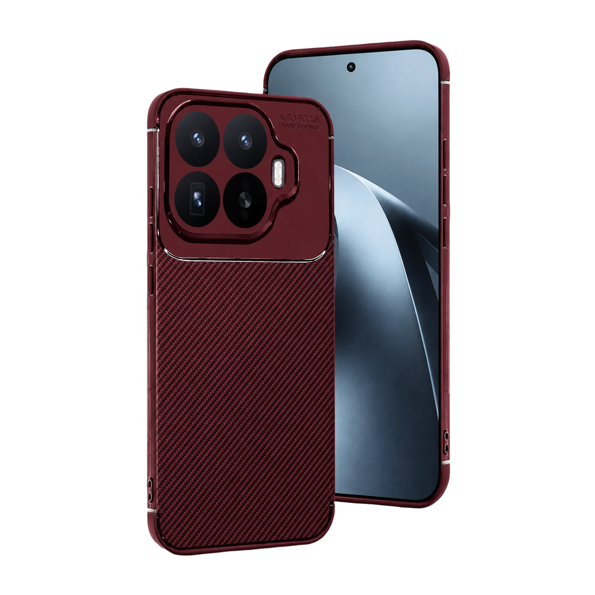 Xiaomi Mi 17T Auto Focus Karbon Kapak - Bordo