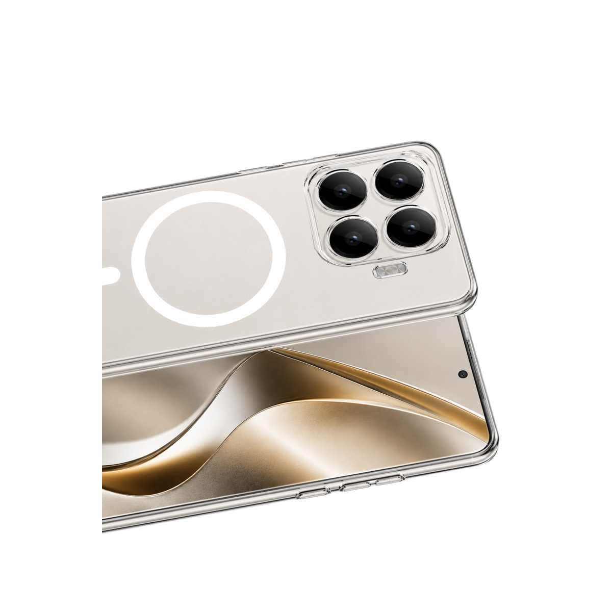 Xiaomi Mi 17T Pro Combo Sert Şeffaf Magsafe Kapak - Şeffaf