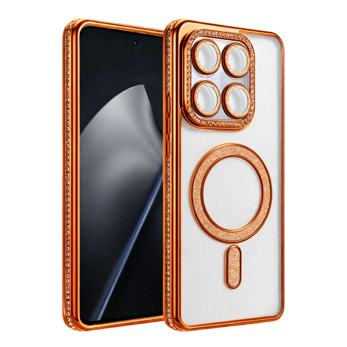 Xiaomi Mi 17T Pro Joke Simli Magneticsafe Kılıf - Turuncu