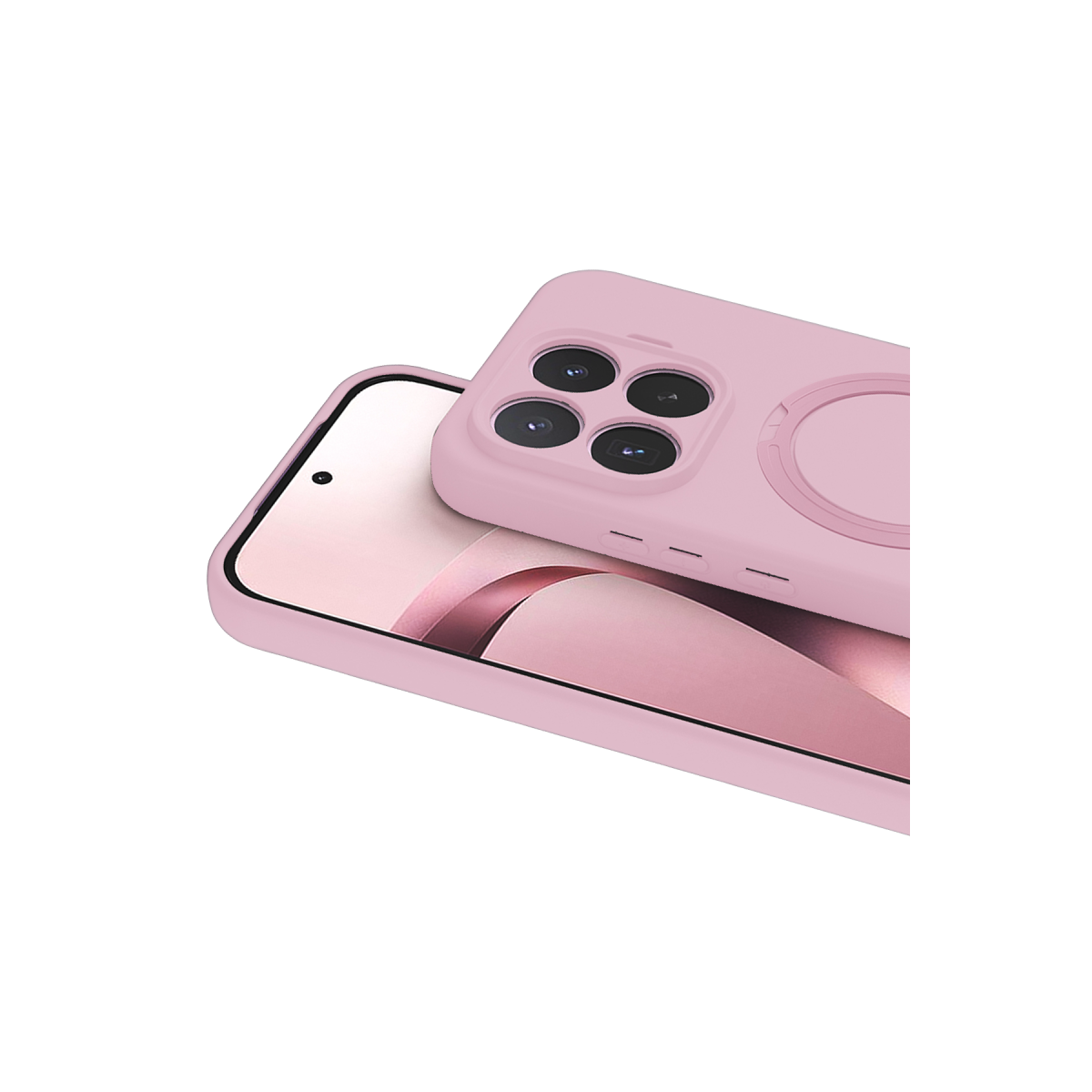Xiaomi Mi 17T Regal Magsafe Standlı Kapak - Açık Pembe
