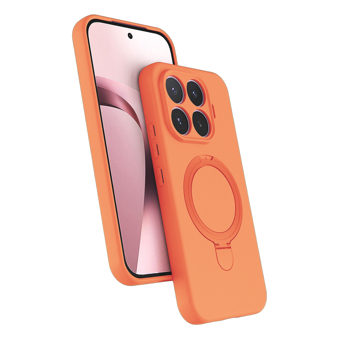 Xiaomi Mi 17T Regal Magsafe Standlı Kapak - Turuncu