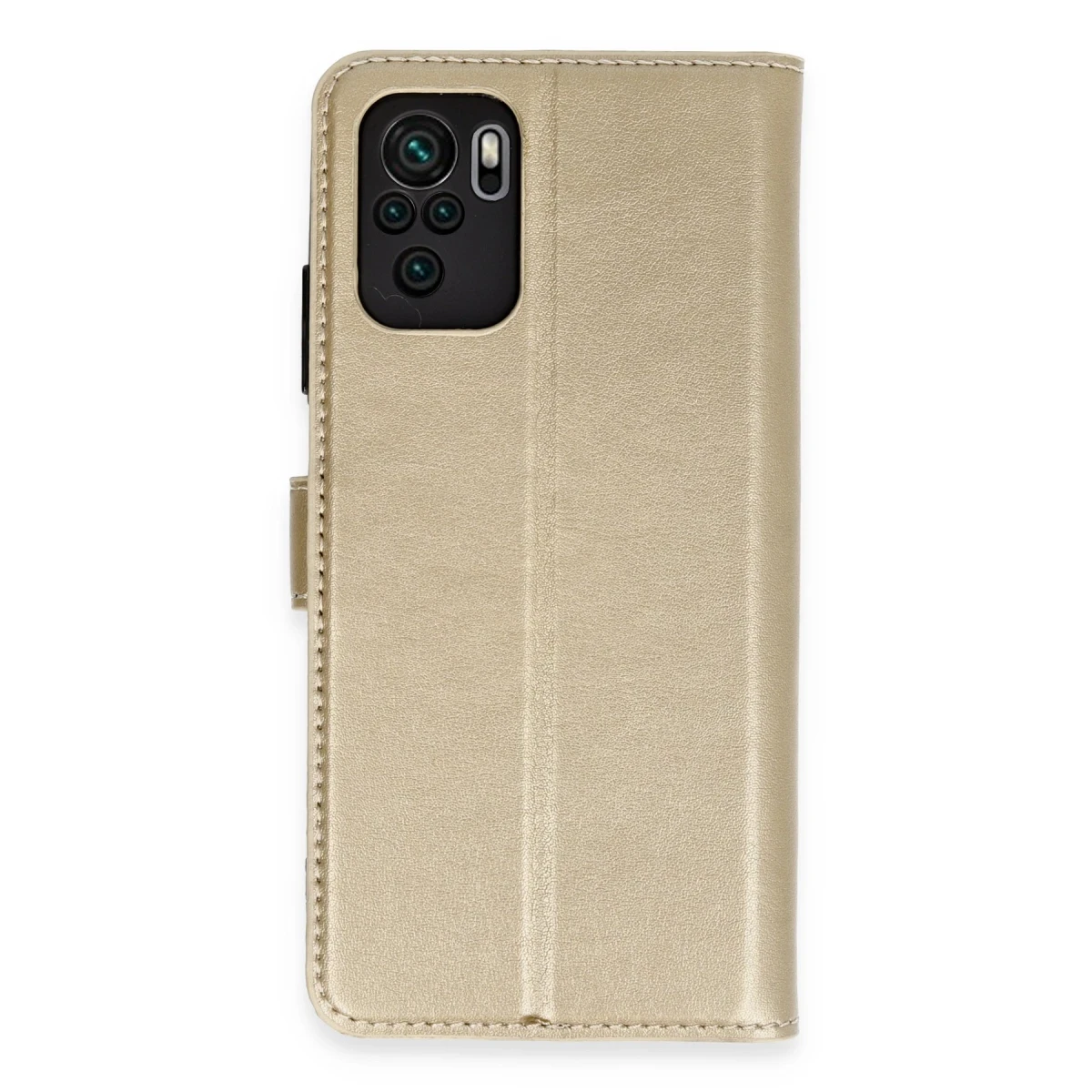 Xiaomi Mi Note 10 Trend S Plus Kapaklı Kılıf - Gold
