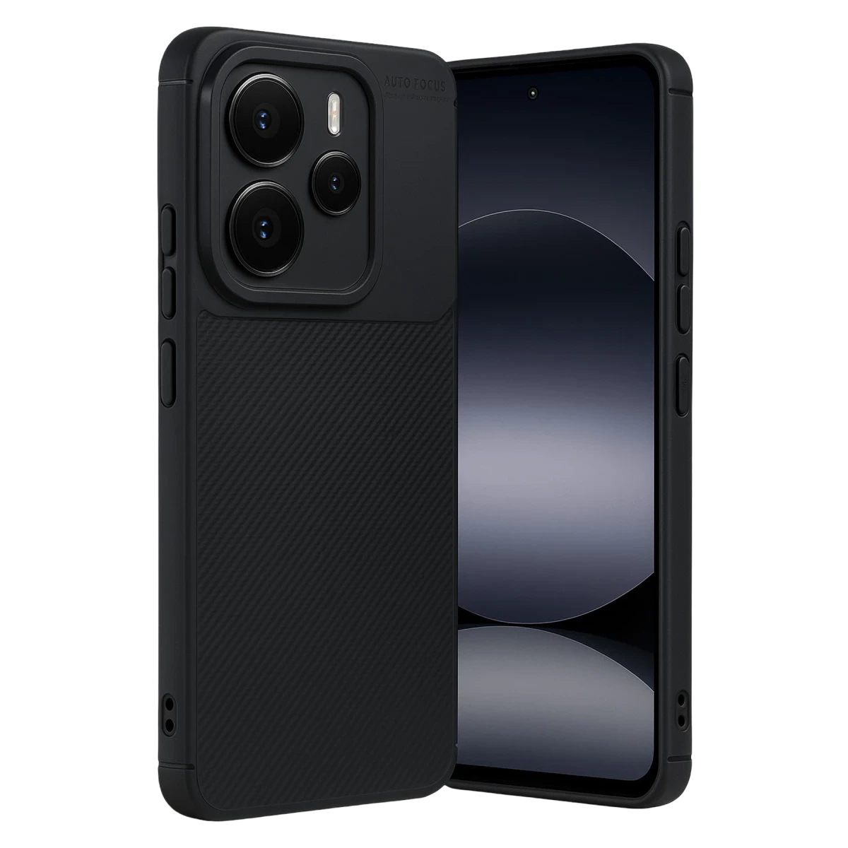 Xiaomi Note 14 5G Auto Focus Karbon Kapak - Siyah