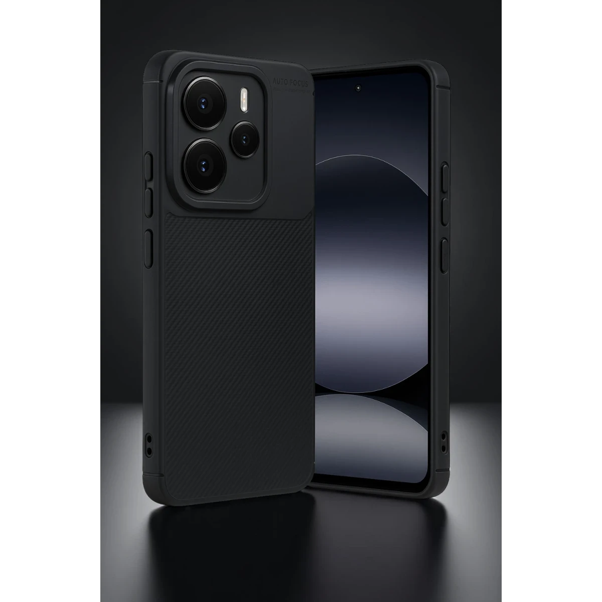 Xiaomi Note 14 5G Auto Focus Karbon Kapak - Siyah
