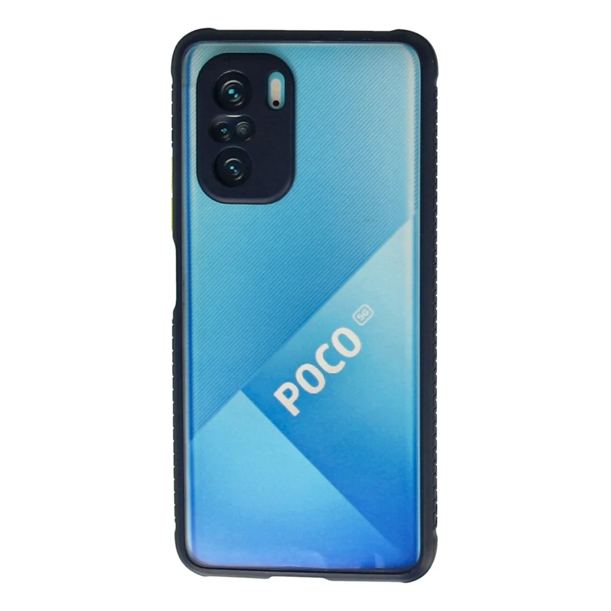 Xiaomi Poco F3 Kılıf Miami Şeffaf Silikon - Lacivert