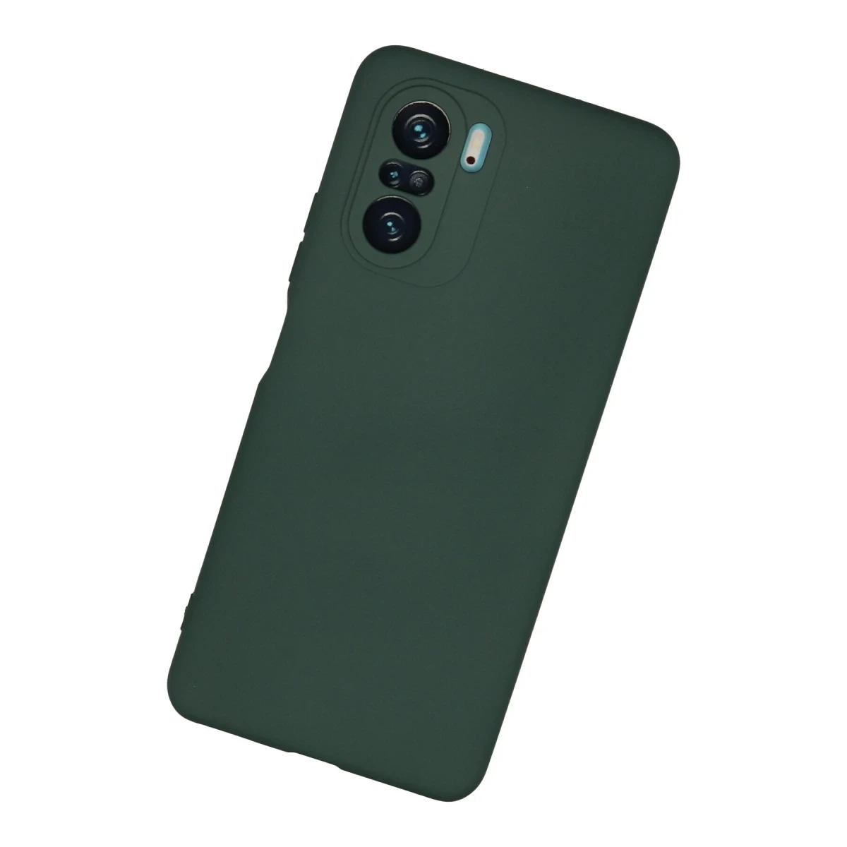 Xiaomi Poco F3 Kılıf Nano içi Kadife Silikon - Koyu Yeşil