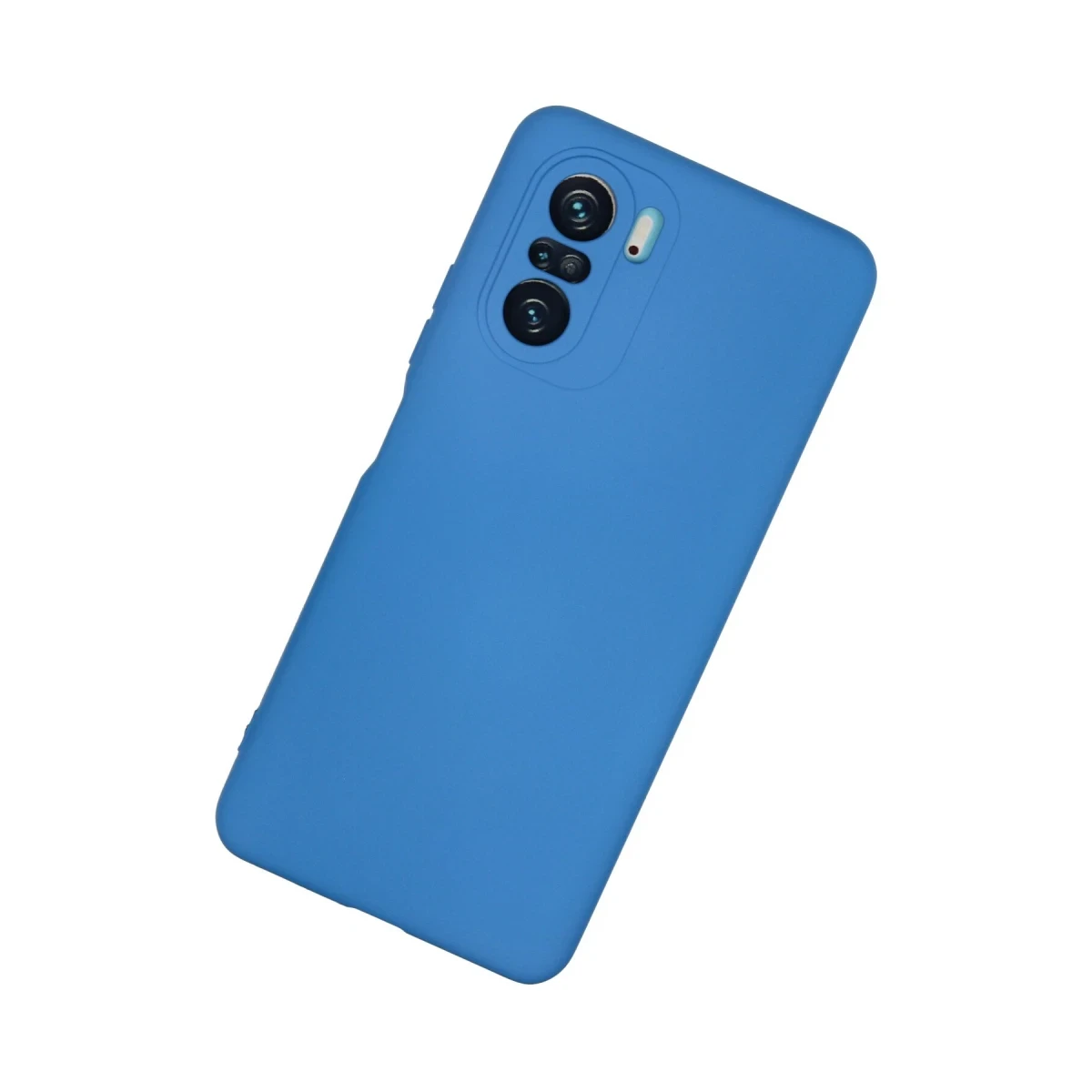 Xiaomi Poco F3 Kılıf Nano içi Kadife Silikon - Mavi