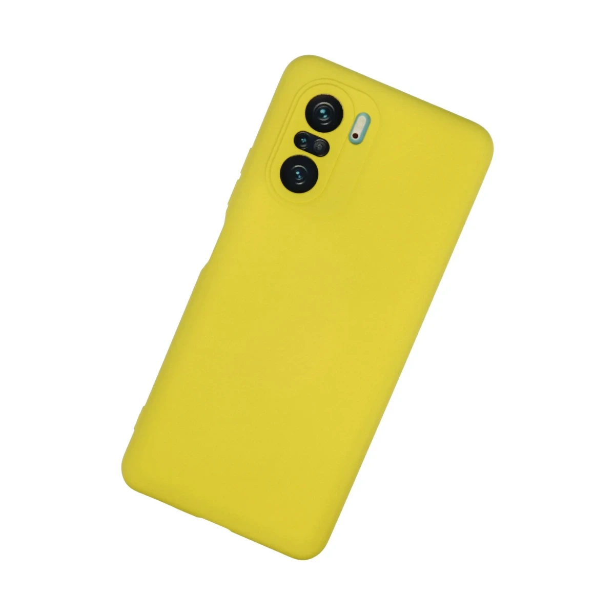 Xiaomi Poco F3 Kılıf Nano içi Kadife Silikon - Sarı
