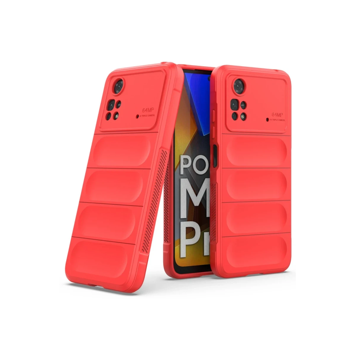 Xiaomi Poco M4 Pro 4G Kılıf Optimum Silikon - Kırmızı