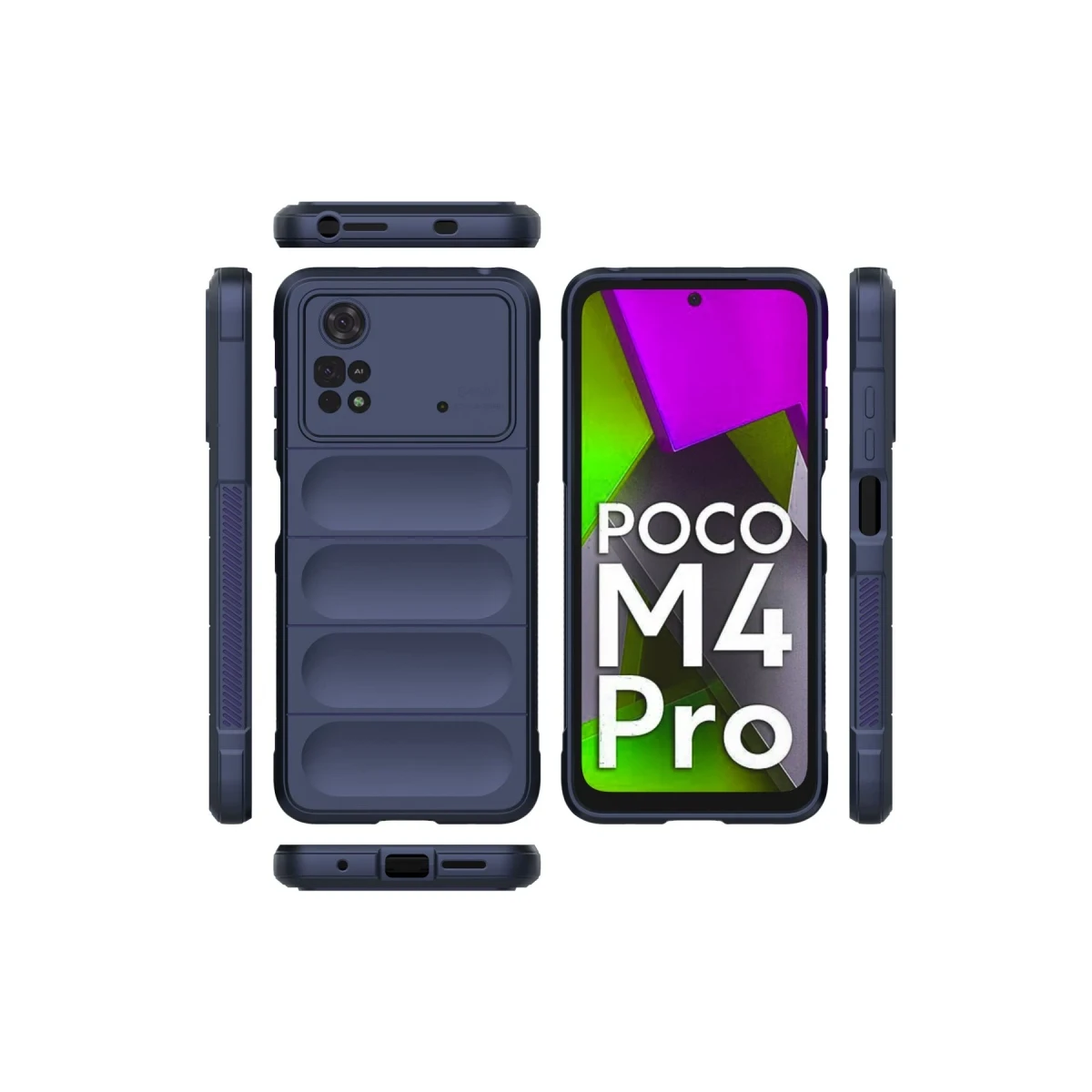 Xiaomi Poco M4 Pro 4G Kılıf Optimum Silikon - Lacivert
