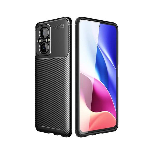 Xiaomi Poco M5 Kılıf Auto Focus Karbon Kapak - Siyah