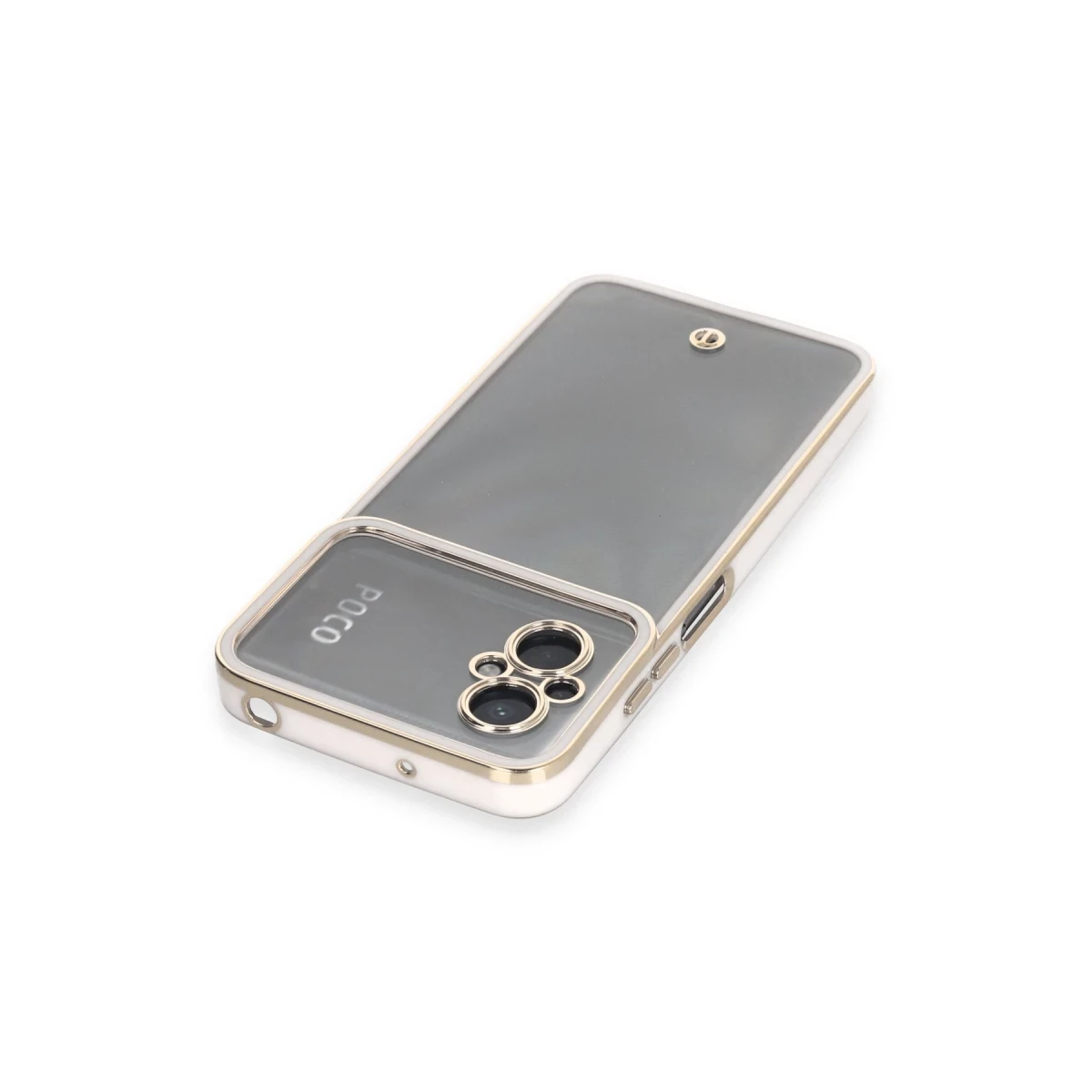 Xiaomi Poco M5 Kılıf Liva Lens Silikon - Beyaz
