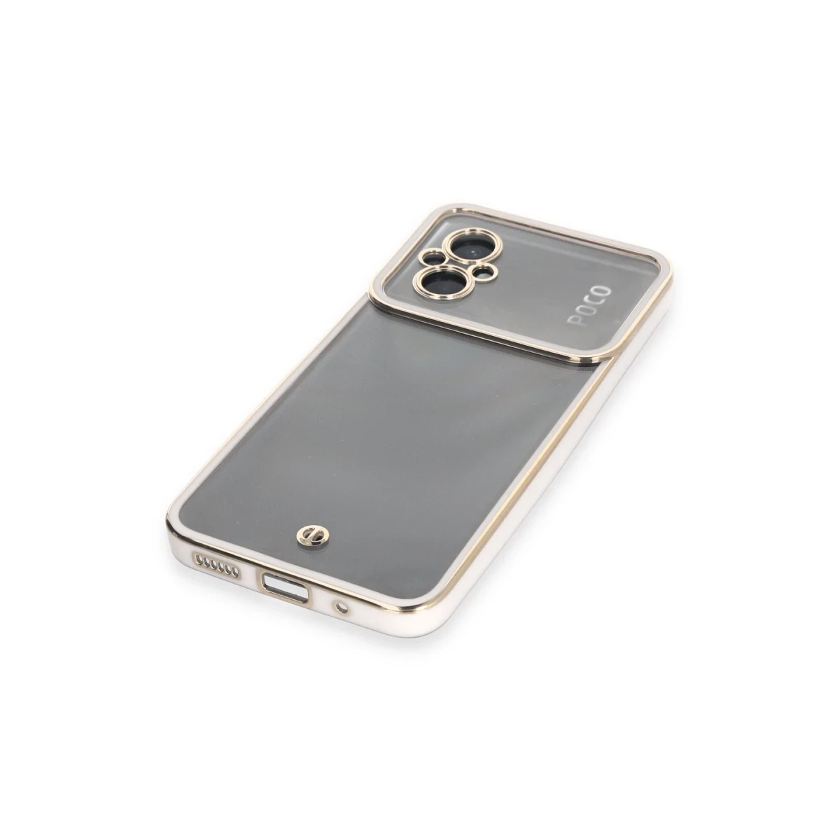 Xiaomi Poco M5 Kılıf Liva Lens Silikon - Beyaz