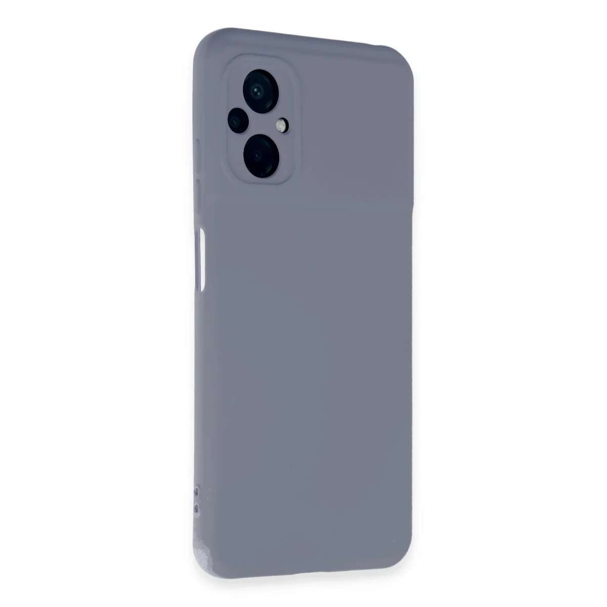Xiaomi Poco M5 Kılıf Nano içi Kadife Silikon - Gri