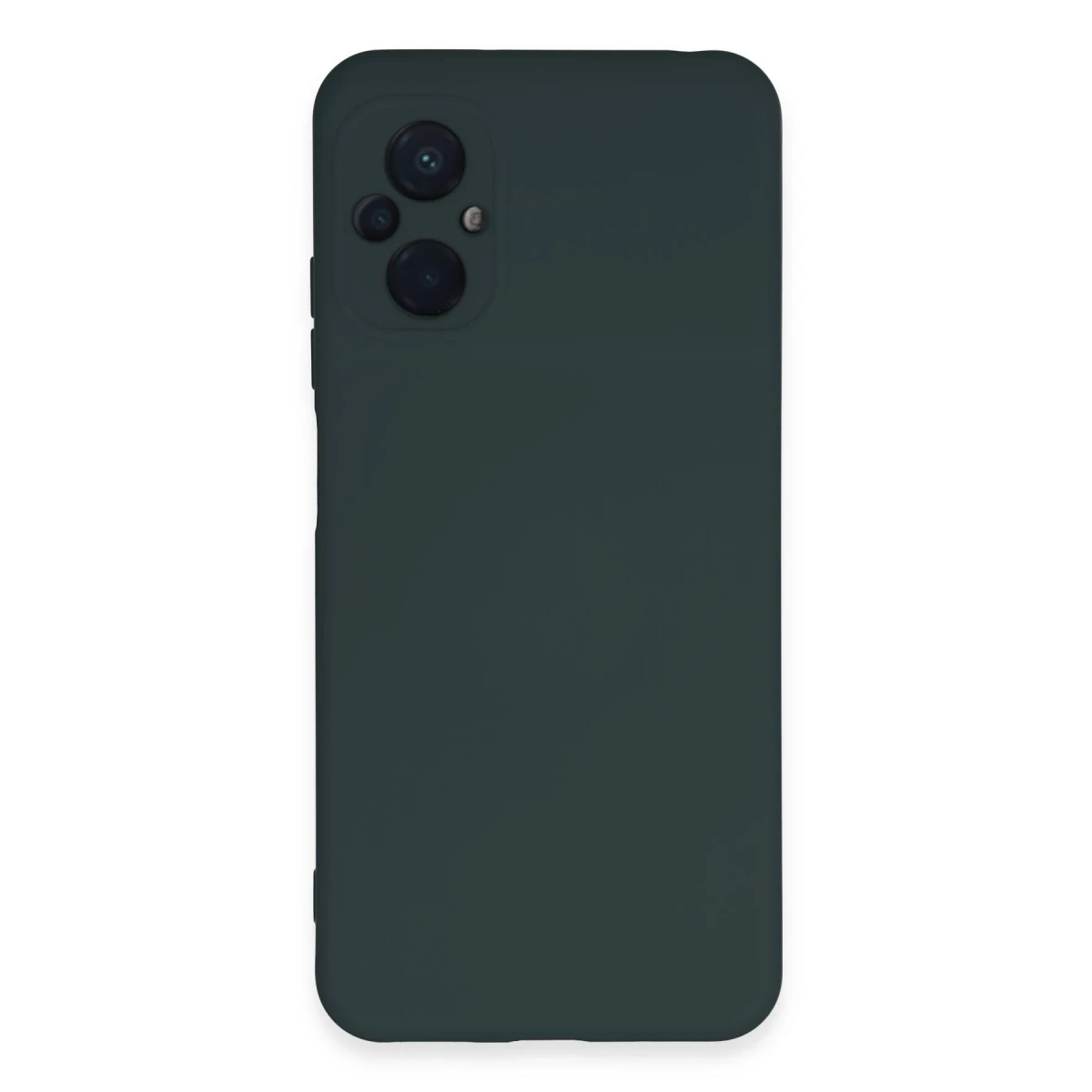 Xiaomi Poco M5 Kılıf Nano içi Kadife Silikon - Koyu Yeşil